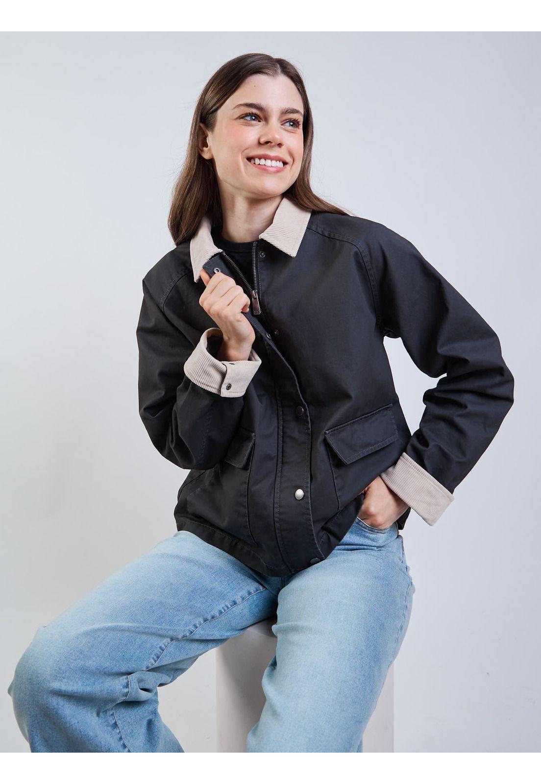 Chaqueta Poppa Gris Mujer Maui And Sons-6