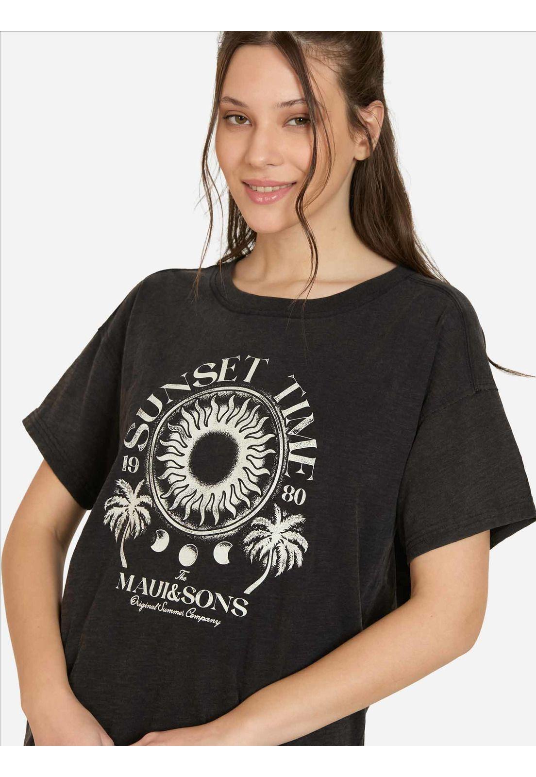 Polera MC Sirene Negro Mujer Maui And Sons-2