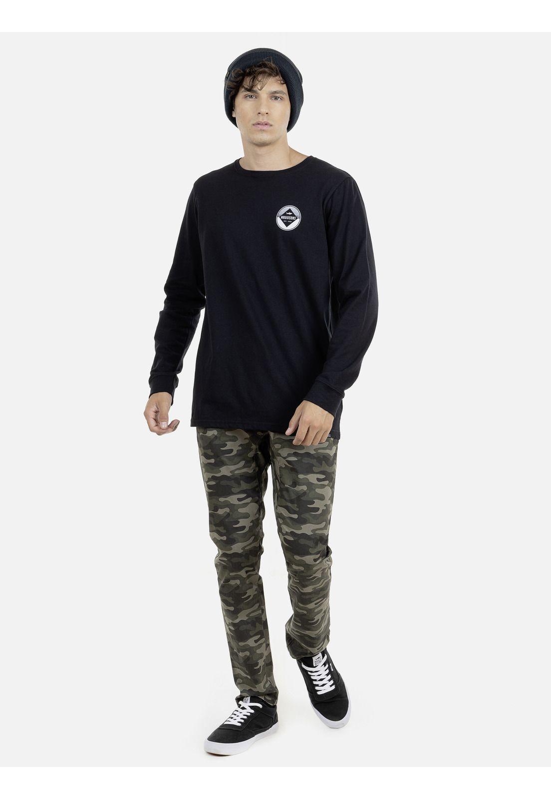Polera M/L Hombre Negro Maui and Sons 5P101-MI19-3