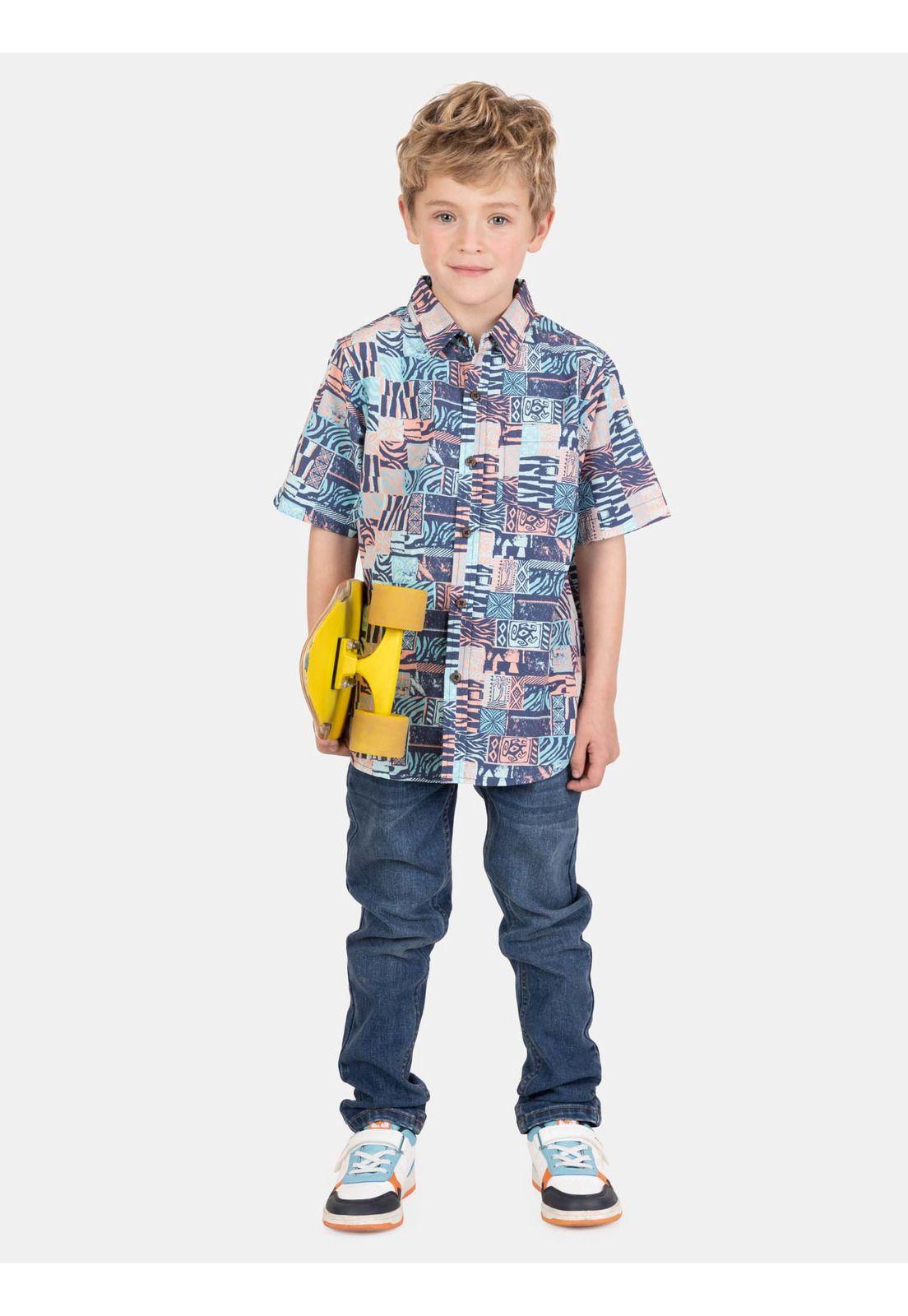 Camisa MC Mareliah Multicolor Infantil Maui And Sons-3