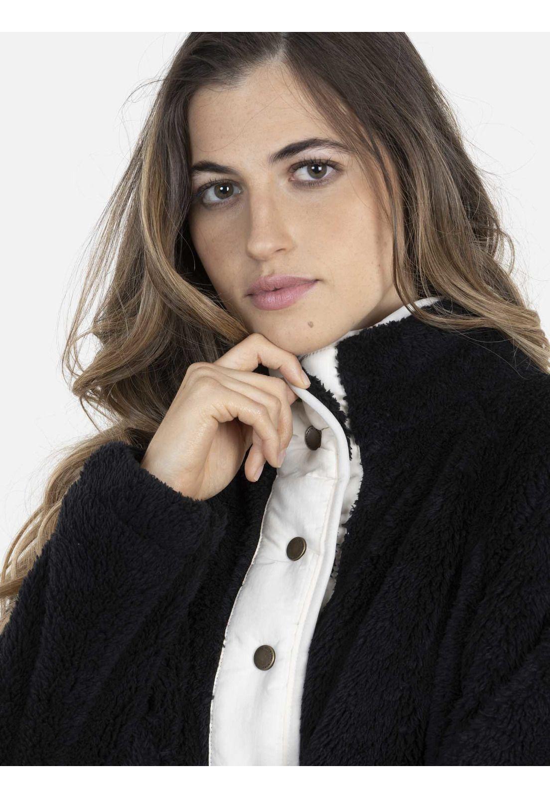 Poleron NAVY Mujer Negro Maui and Sons-2