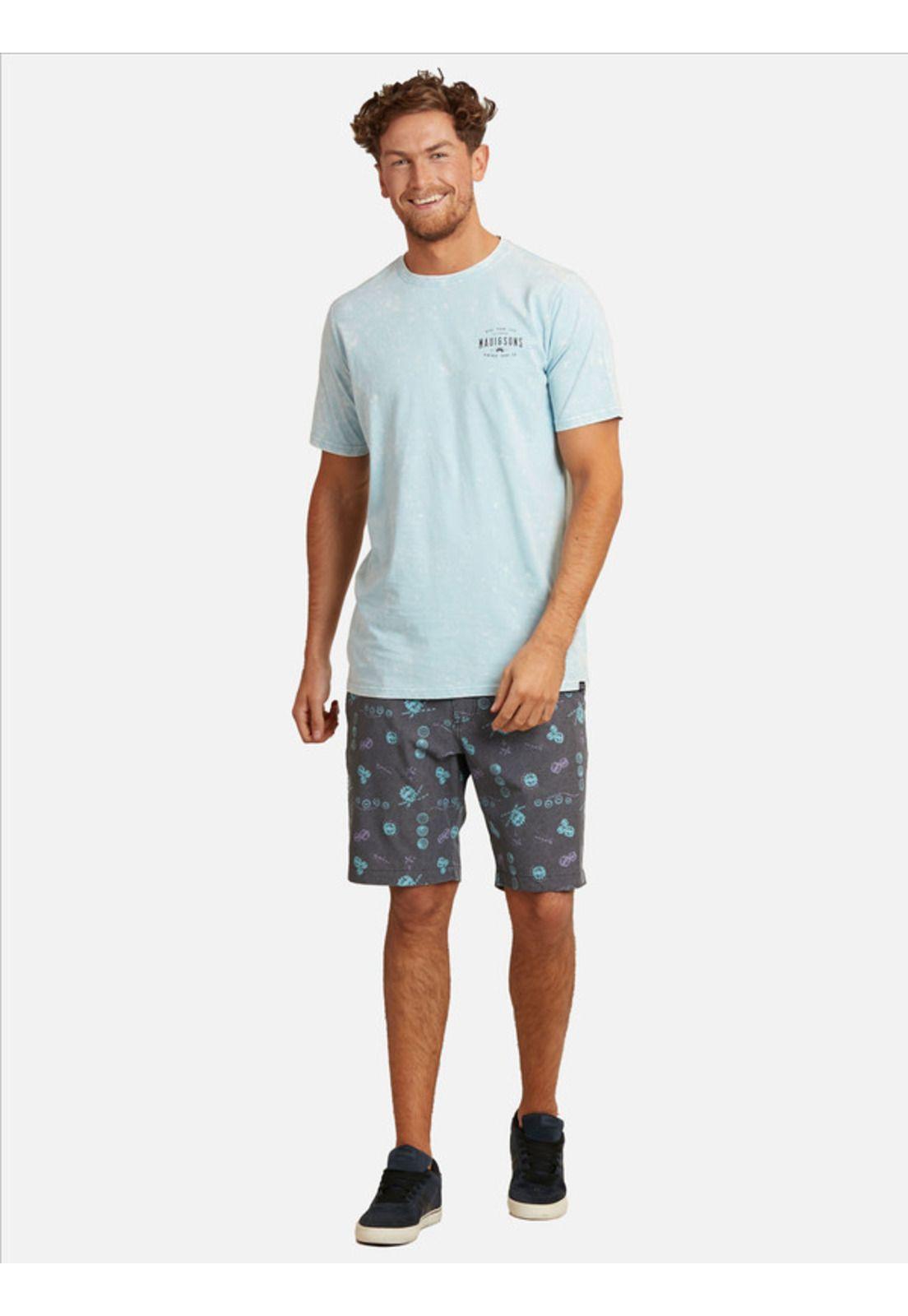 Polera Vintage Surf Tee Hombre Celeste Maui And Sons-3