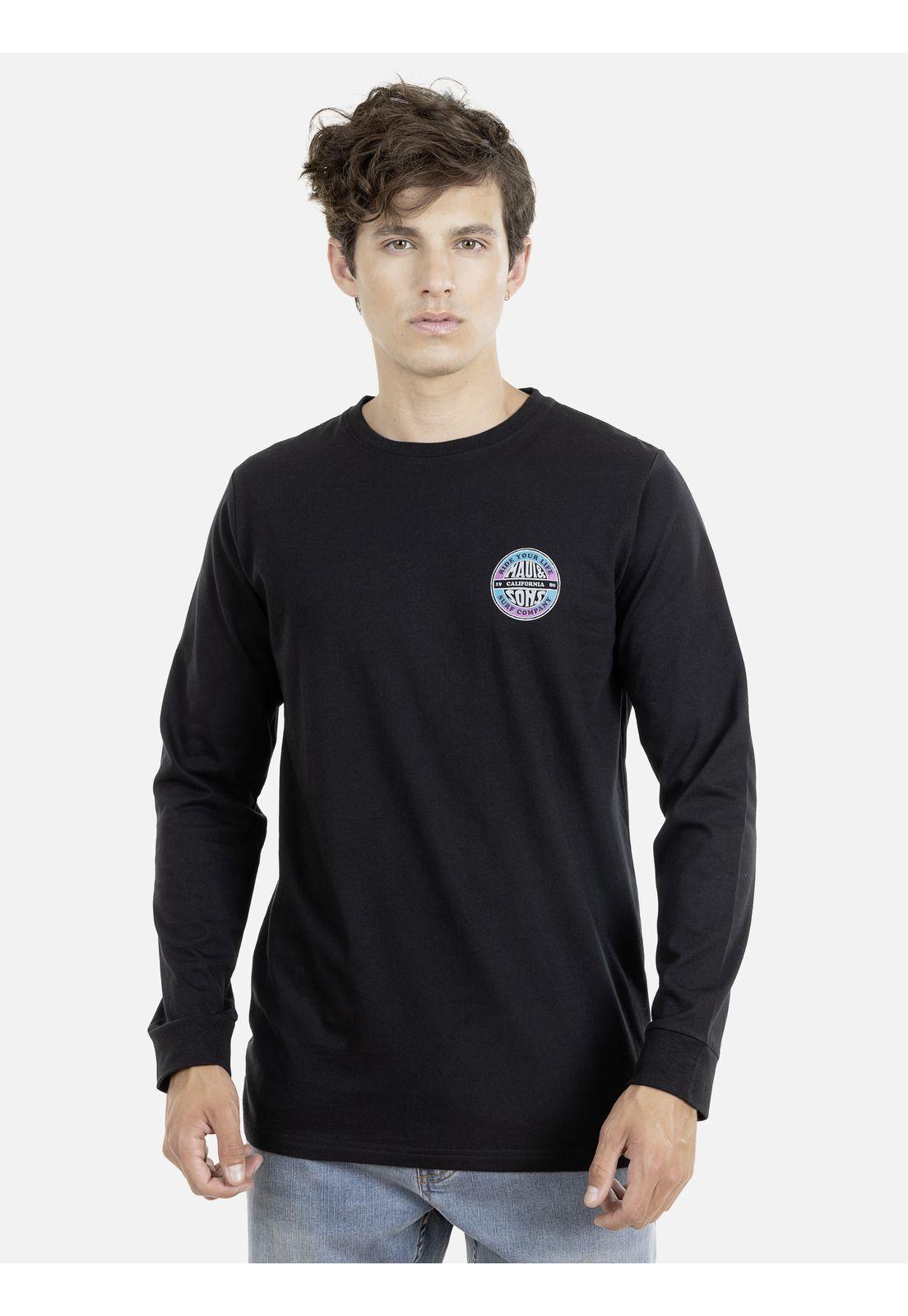 Polera M/L Hombre Maui 5P414-MI21 Negro-0