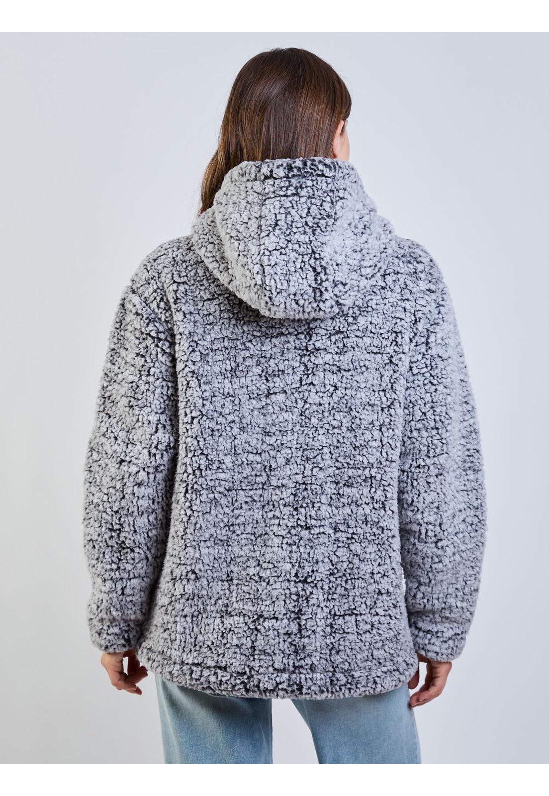 Poleron Chiporro Soybean Gris Mujer Maui And Sons-1