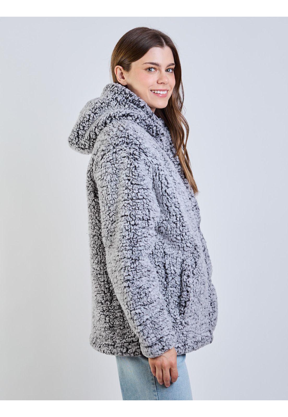 Poleron Chiporro Soybean Gris Mujer Maui And Sons-2