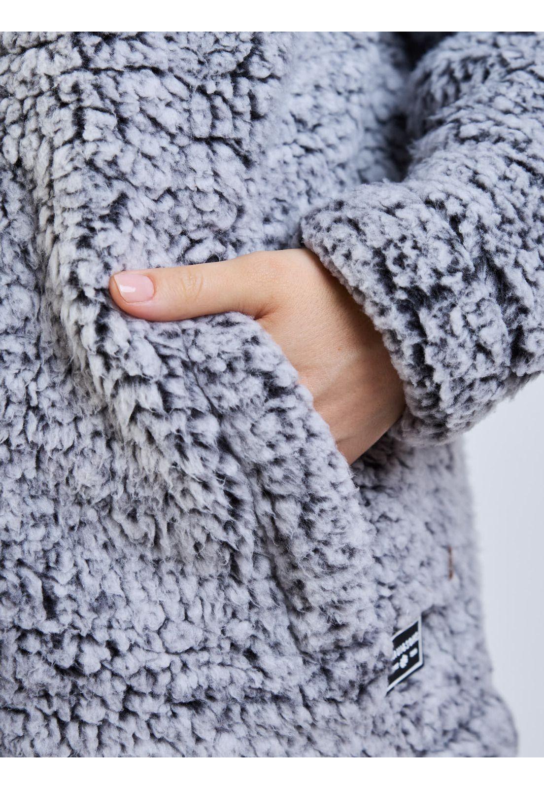 Poleron Chiporro Soybean Gris Mujer Maui And Sons-4