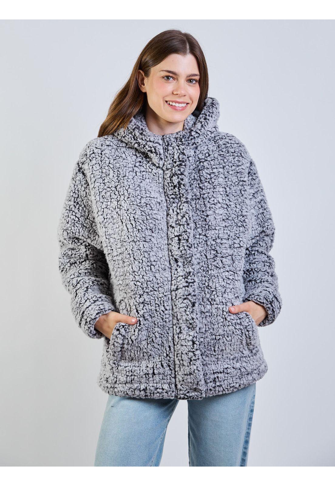 Poleron Chiporro Soybean Gris Mujer Maui And Sons-5