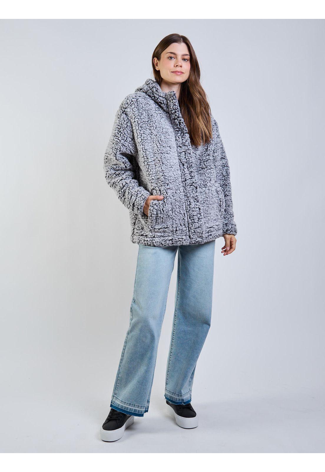 Poleron Chiporro Soybean Gris Mujer Maui And Sons-6