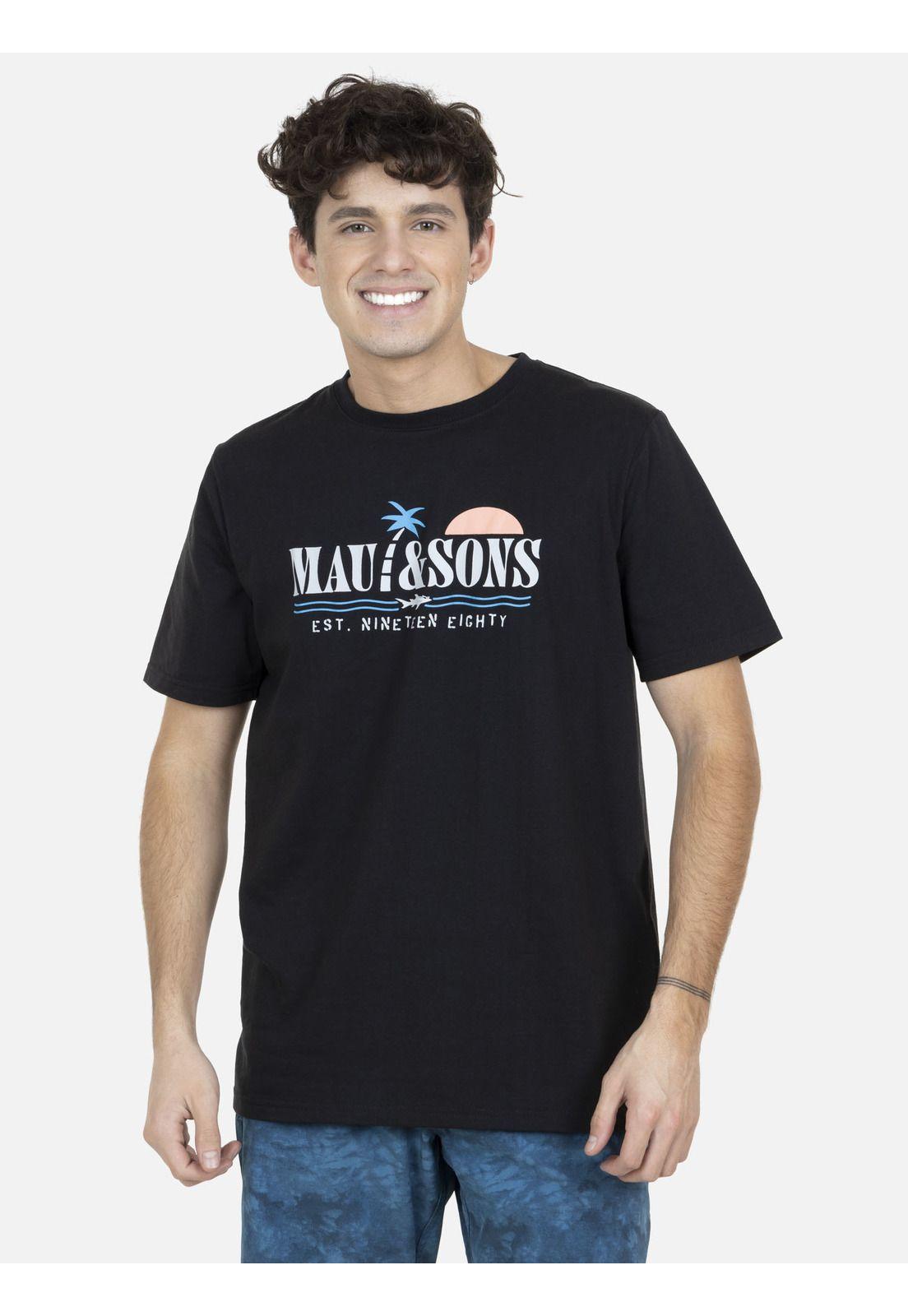 Polera  Hombre Negro 5P349-MV22 Maui And Sons-0
