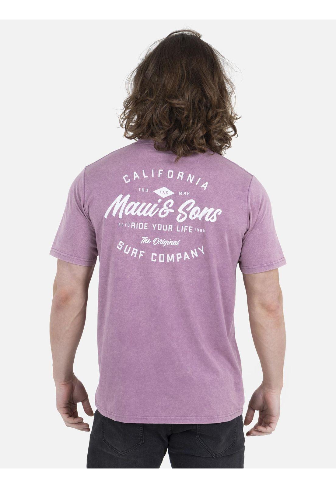Polera Hombre 5P385-MV22 Burdeo Maui and Sons-1