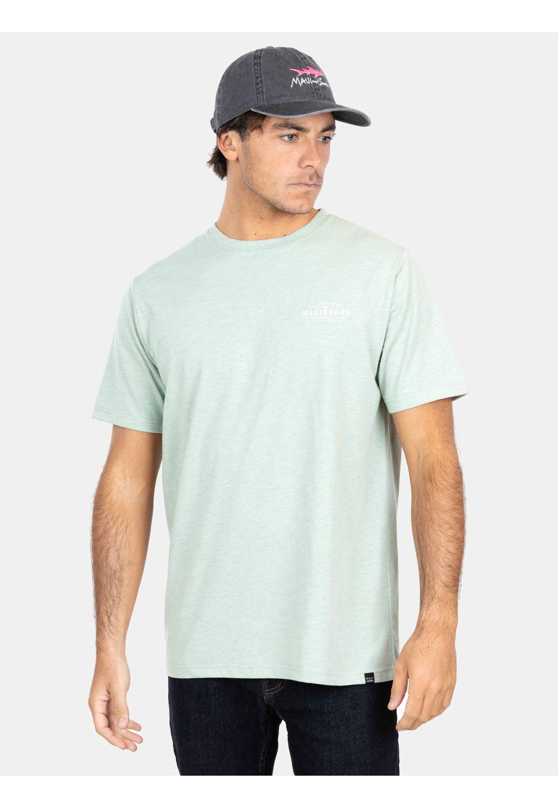 Polera MC Mel. Global Verde Hombre Maui And Sons-0