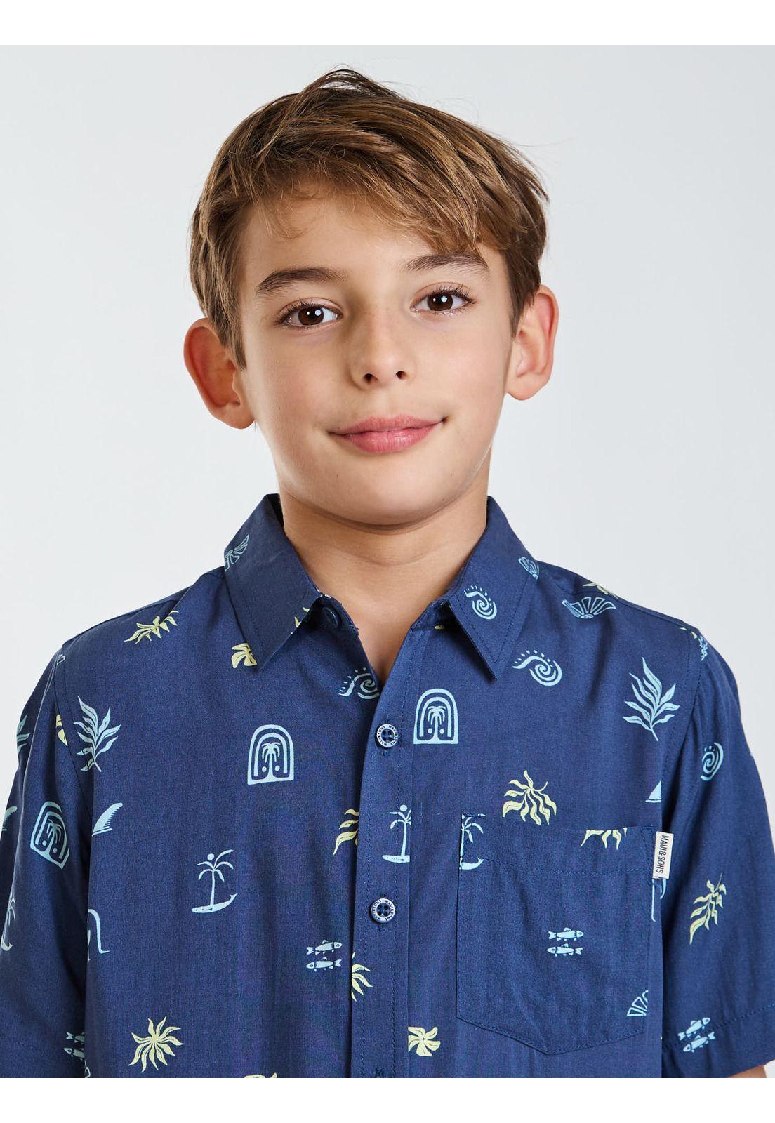 Camisa MC Rippy Multicolor Infantil Maui and Sons-3