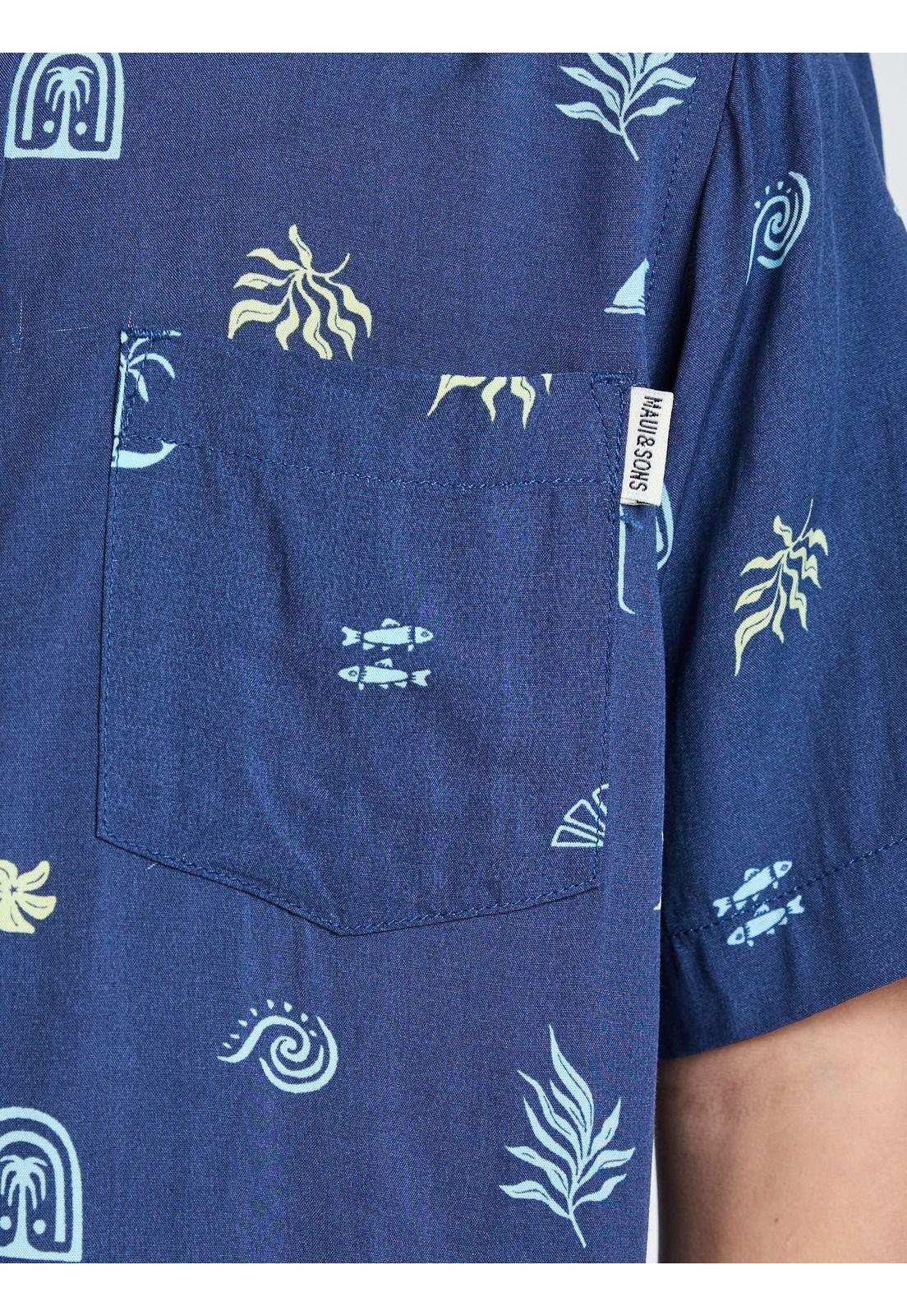 Camisa MC Rippy Multicolor Infantil Maui and Sons-4