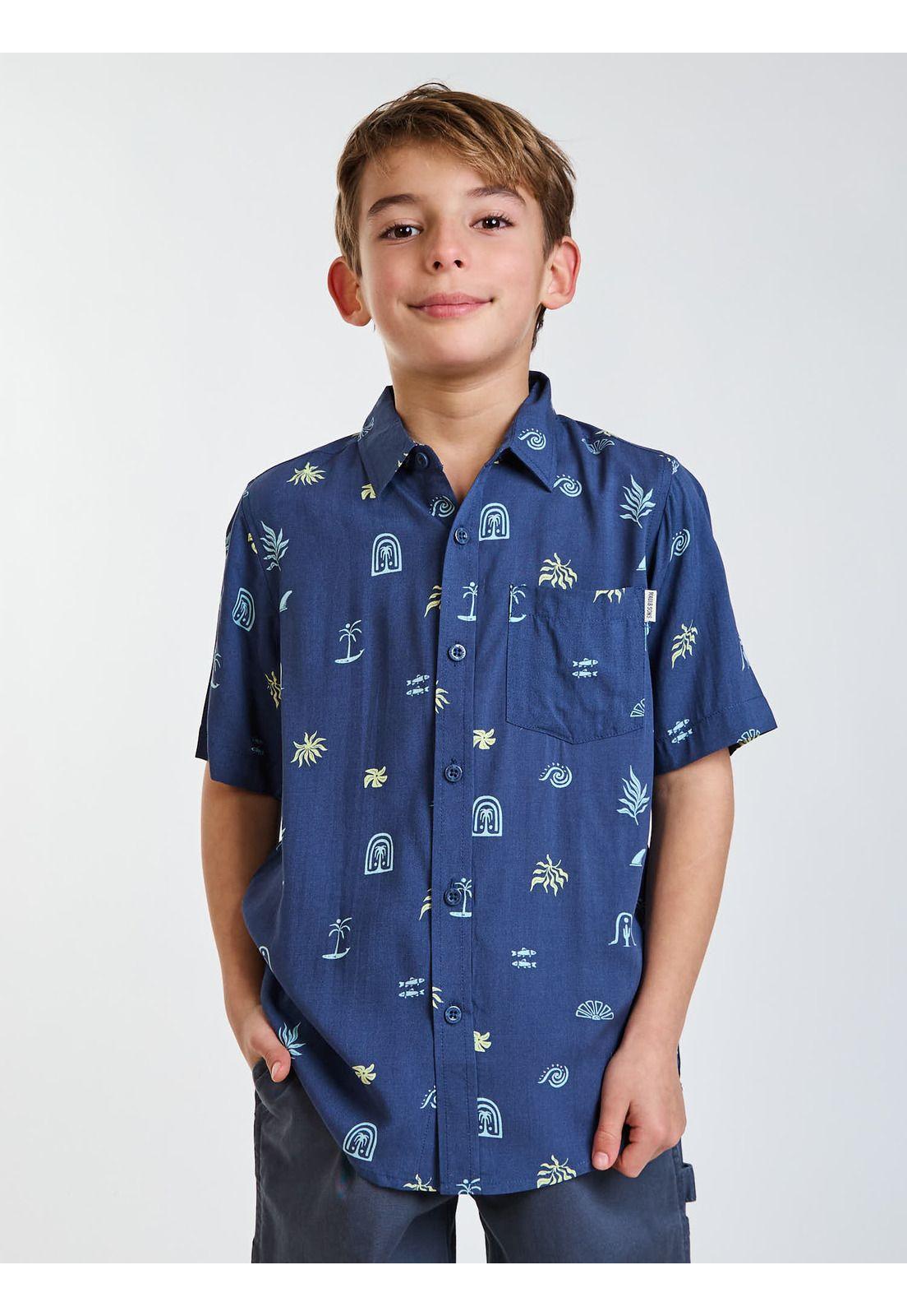Camisa MC Rippy Multicolor Infantil Maui and Sons-5