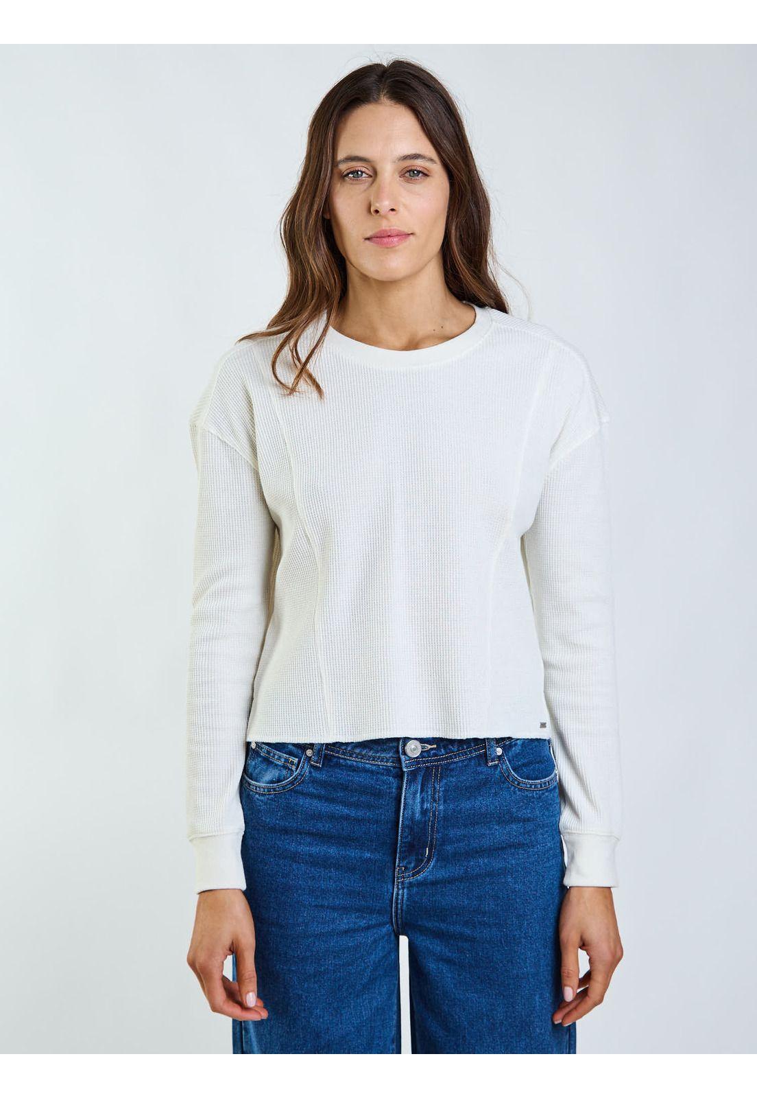 Polera ML Neli Beige Mujer Maui and Sons-0
