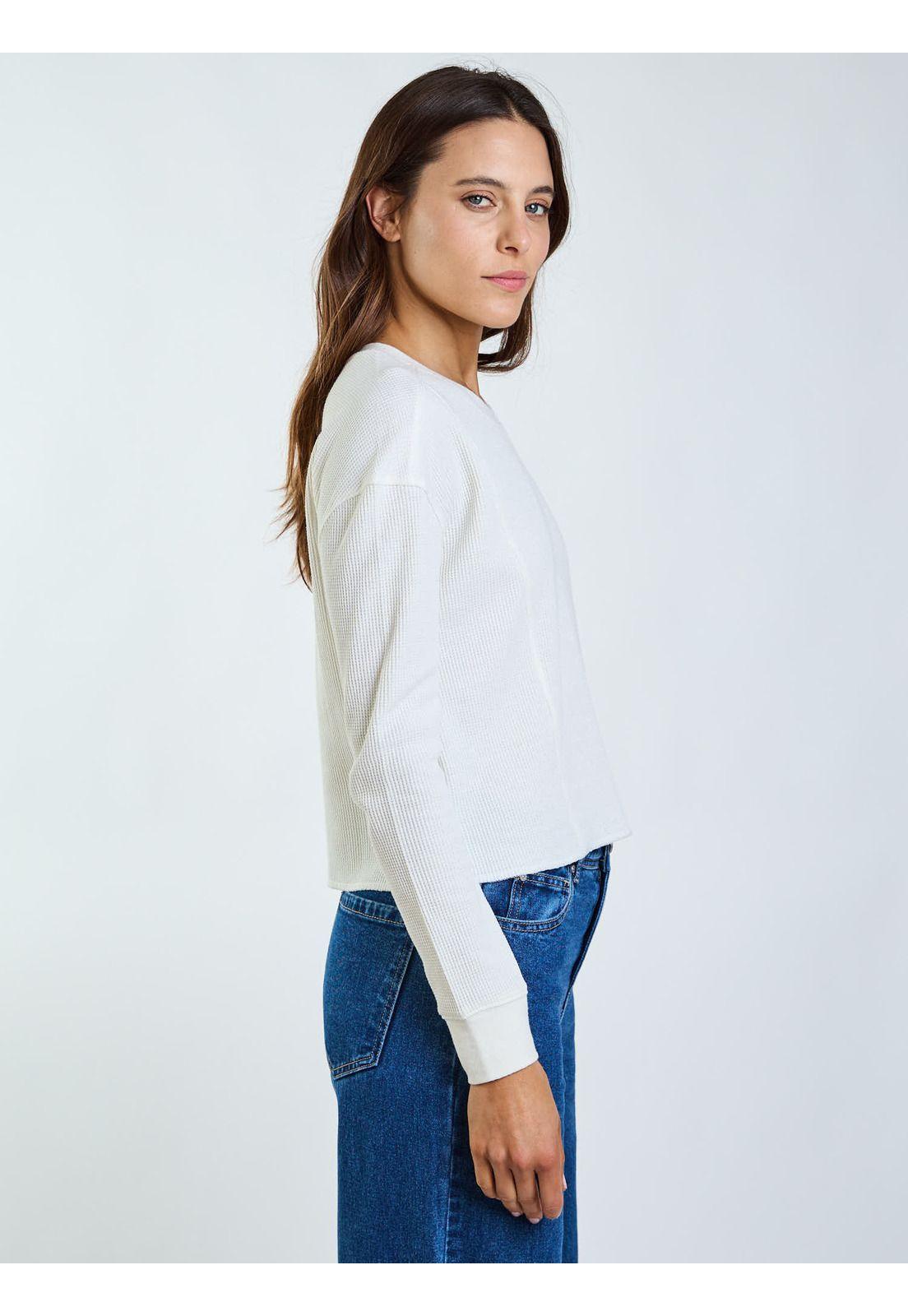 Polera ML Neli Beige Mujer Maui and Sons-2