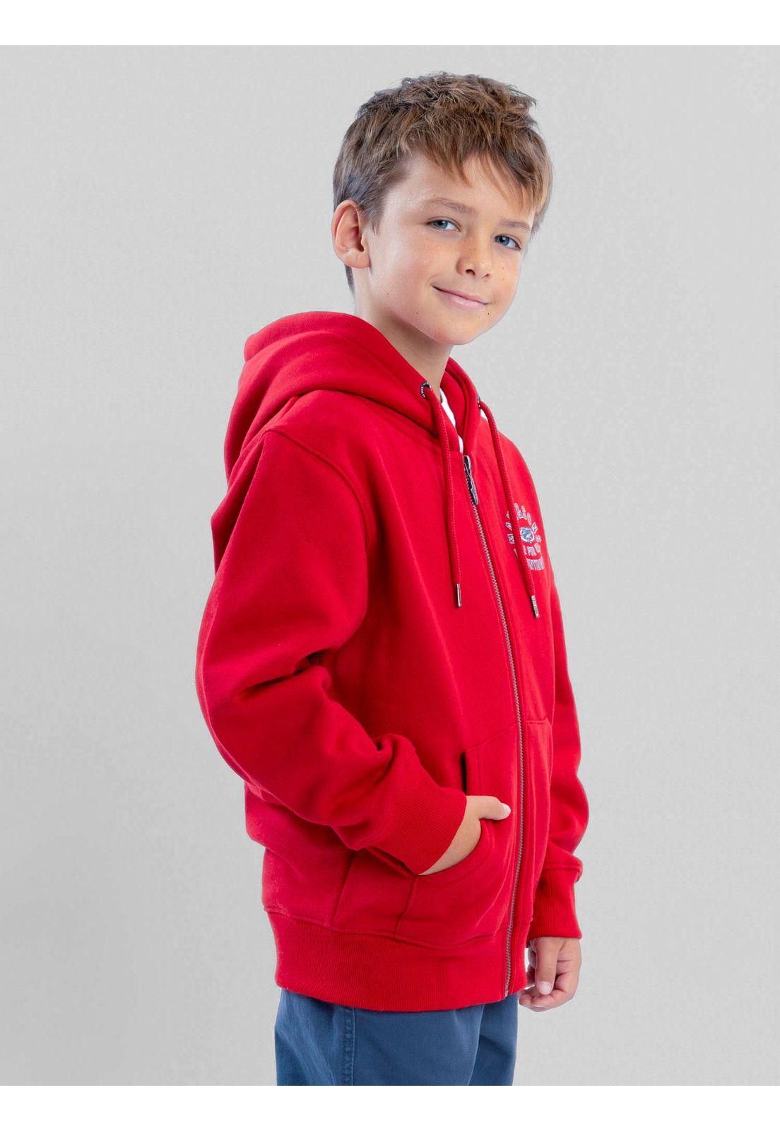 Poleron FZ Sandbar Rojo Infantil Maui And Sons-1