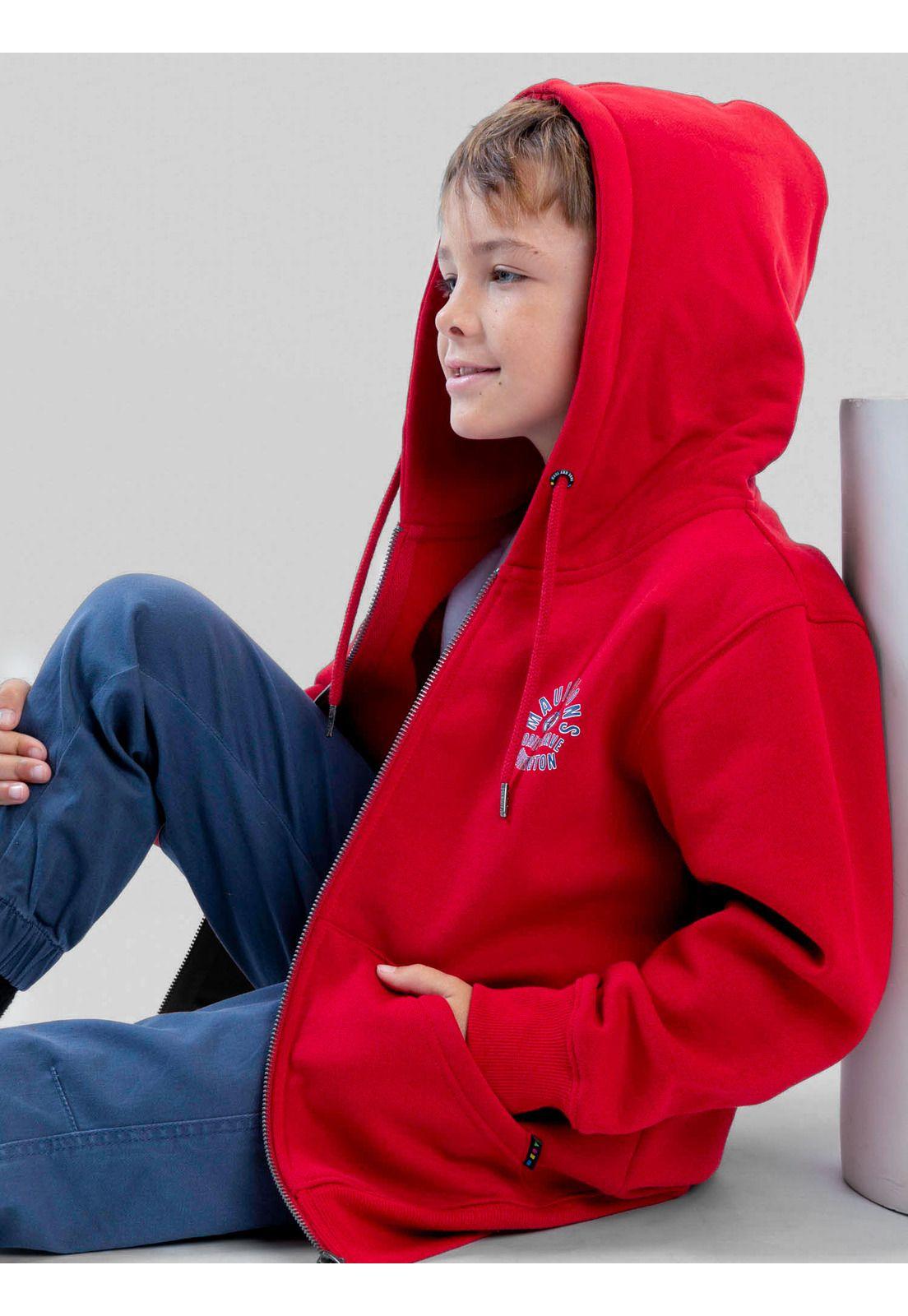 Poleron FZ Sandbar Rojo Infantil Maui And Sons-7