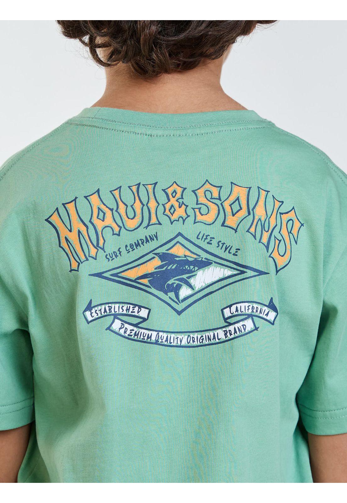 Polera MC Venice Verde Infantil Maui and Sons-3