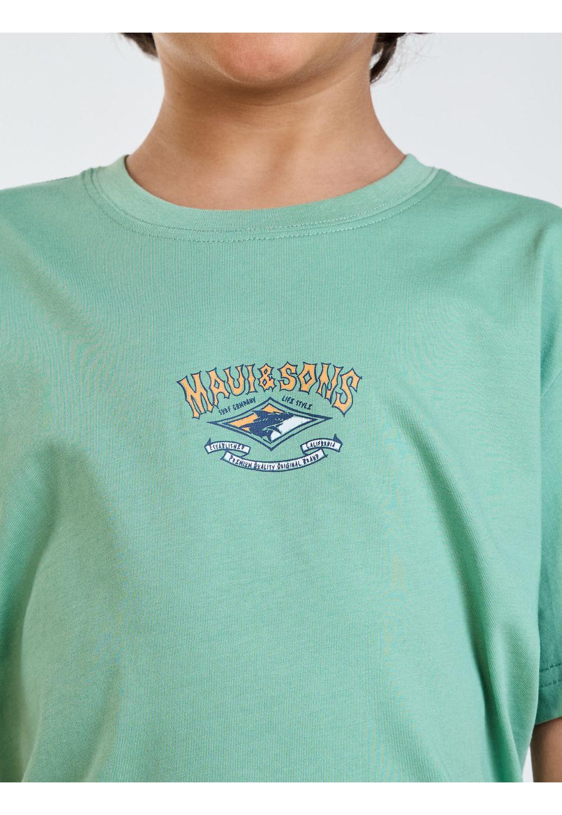 Polera MC Venice Verde Infantil Maui and Sons-5