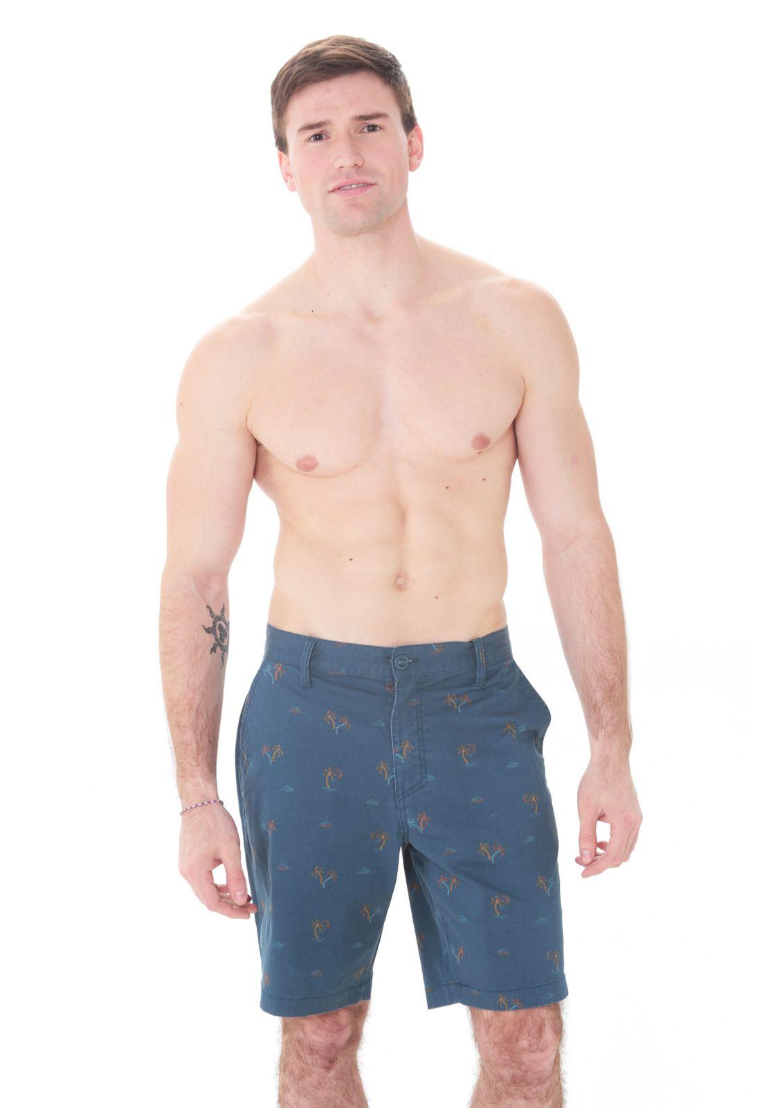 Bermuda Clasico Hombre 5B605-MV21 Azul-3