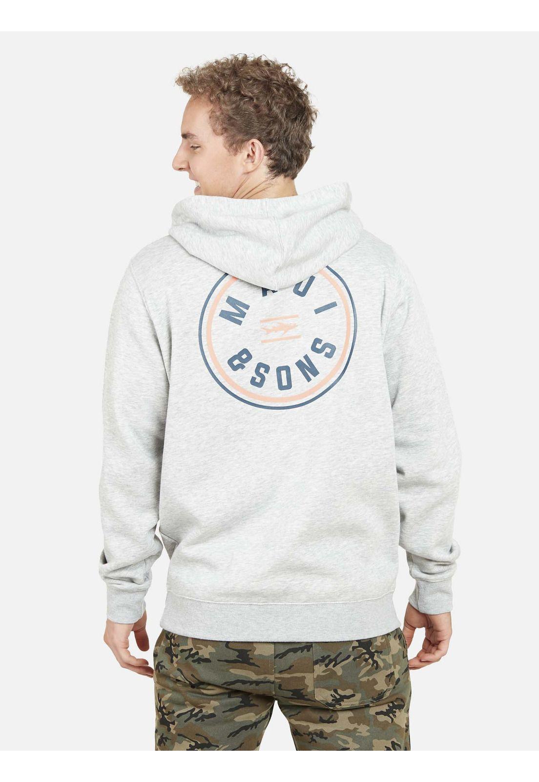 Poleron HEXAGON SURF Hombre Gris Maui and Sons-1