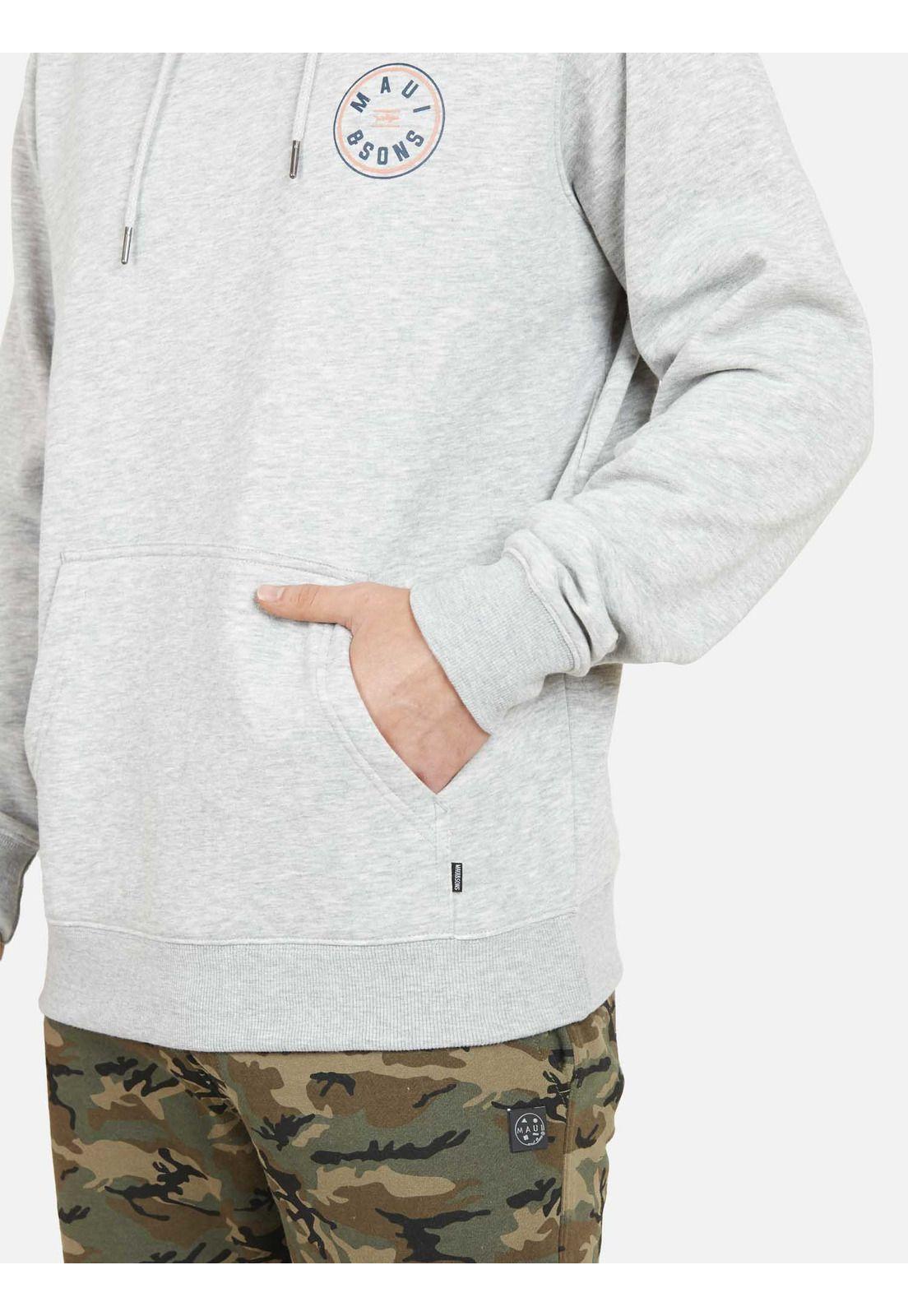 Poleron HEXAGON SURF Hombre Gris Maui and Sons-2