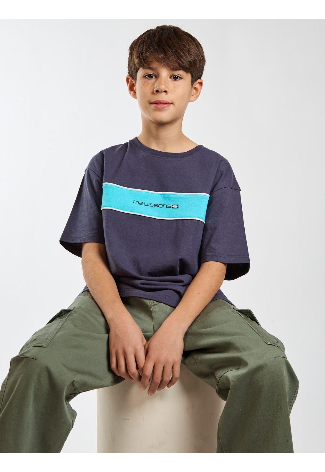 Polera MC Rider Gris Infantil Maui and Sons-6
