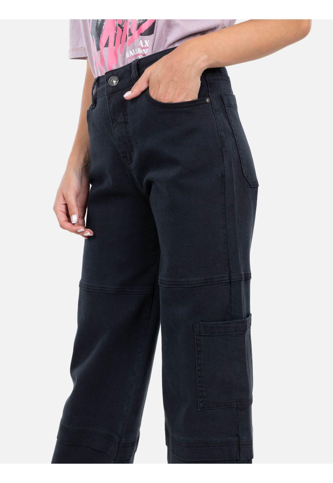 Jeans Rush Negro Mujer Maui And Sons-2
