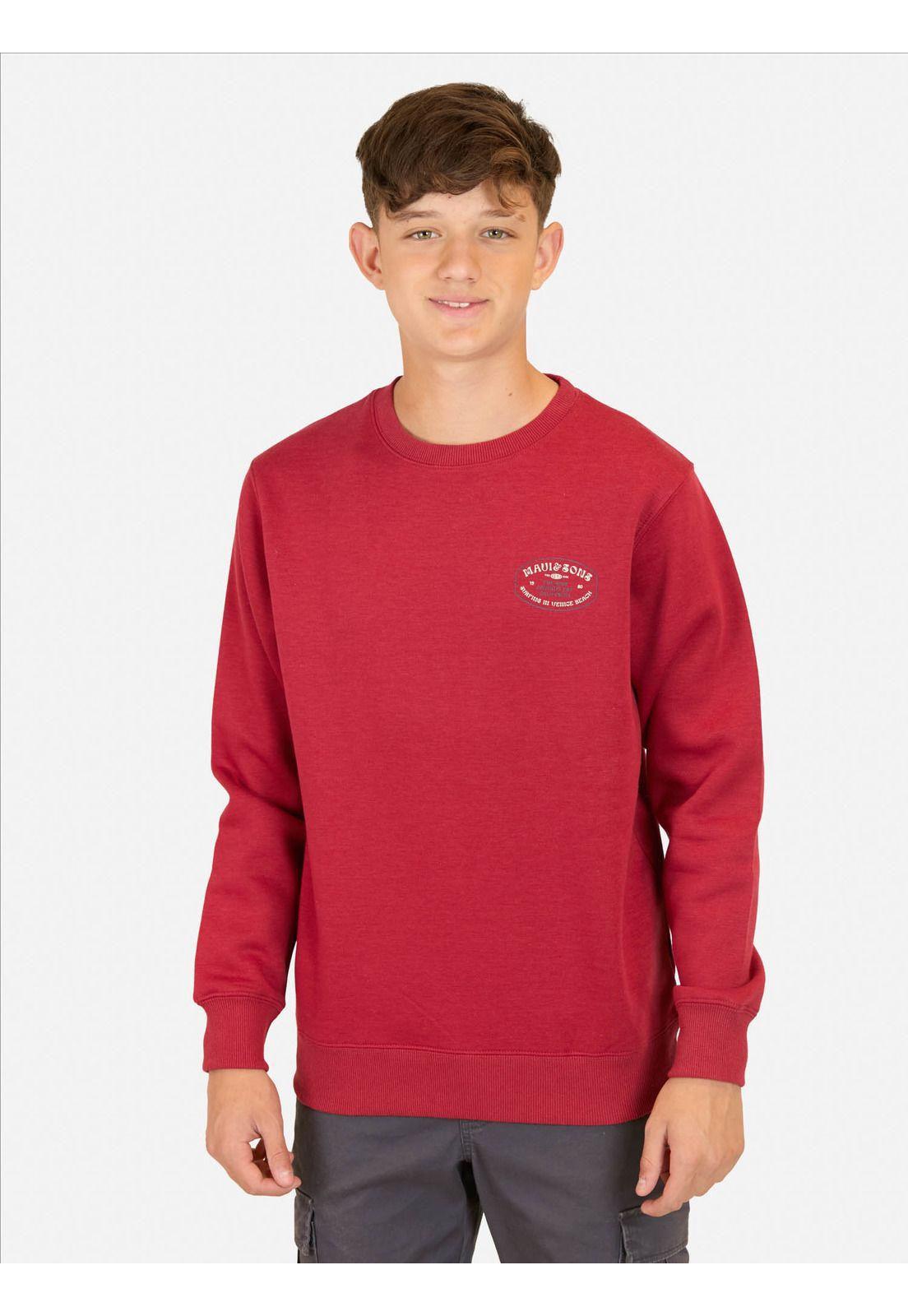 Poleron CR Flow Rojo Infantil Maui And Sons-0