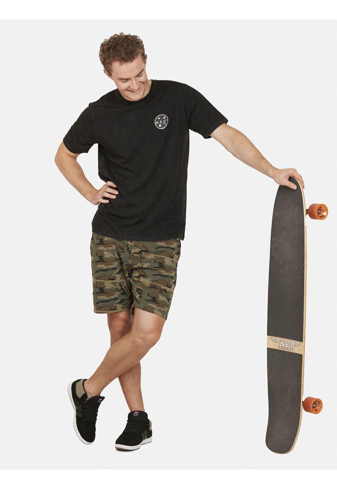 Polera COOKIE DYE Hombre Negro Maui and Sons-3