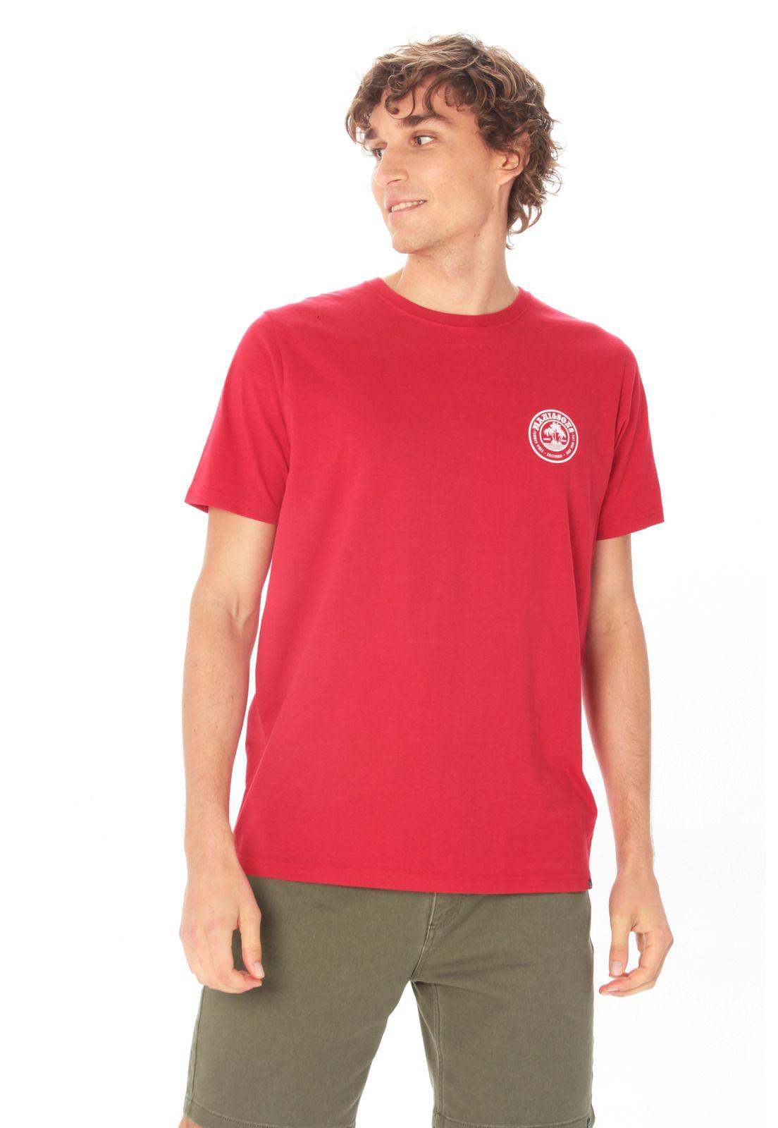 Polera M/C Basica Hombre 5P453-MV21 Rojo-0