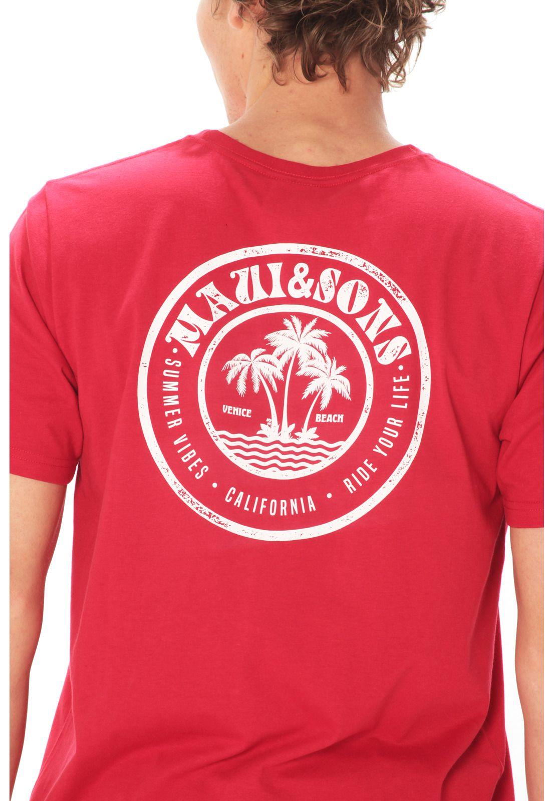 Polera M/C Basica Hombre 5P453-MV21 Rojo-2