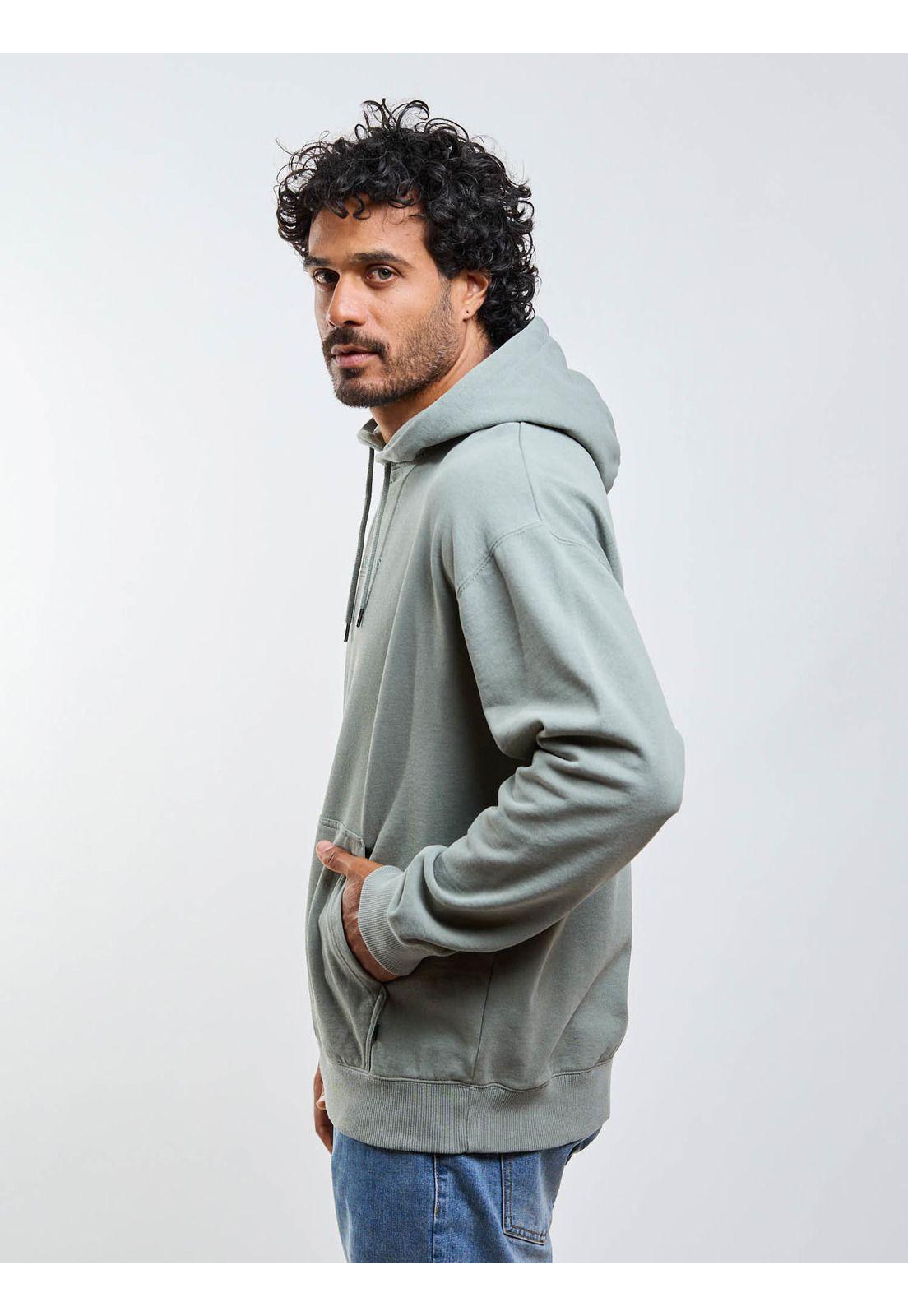 Poleron Canguro Sencil Verde Hombre Maui And Sons-2