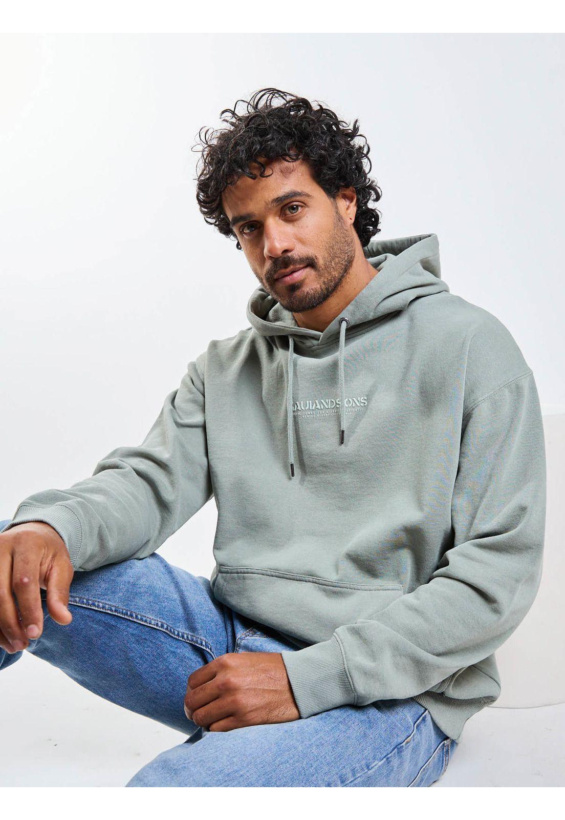 Poleron Canguro Sencil Verde Hombre Maui And Sons-5