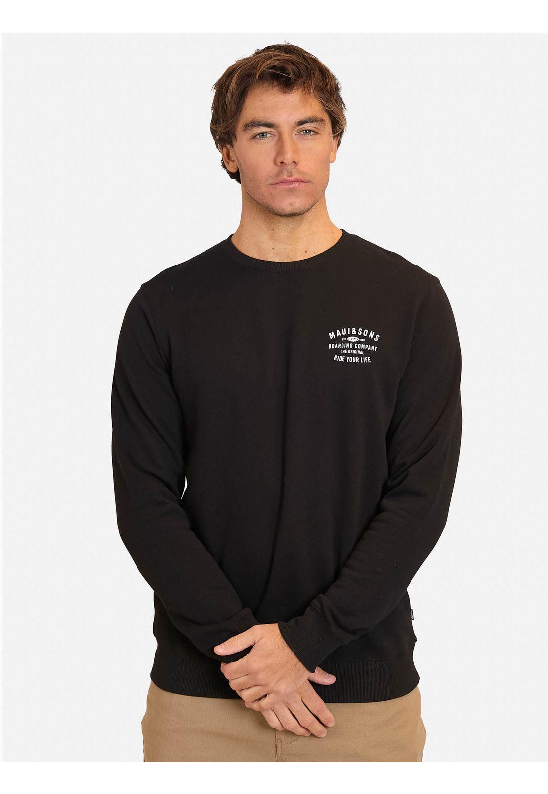 Poleron CR Luminous Negro Hombre Maui and Sons-0