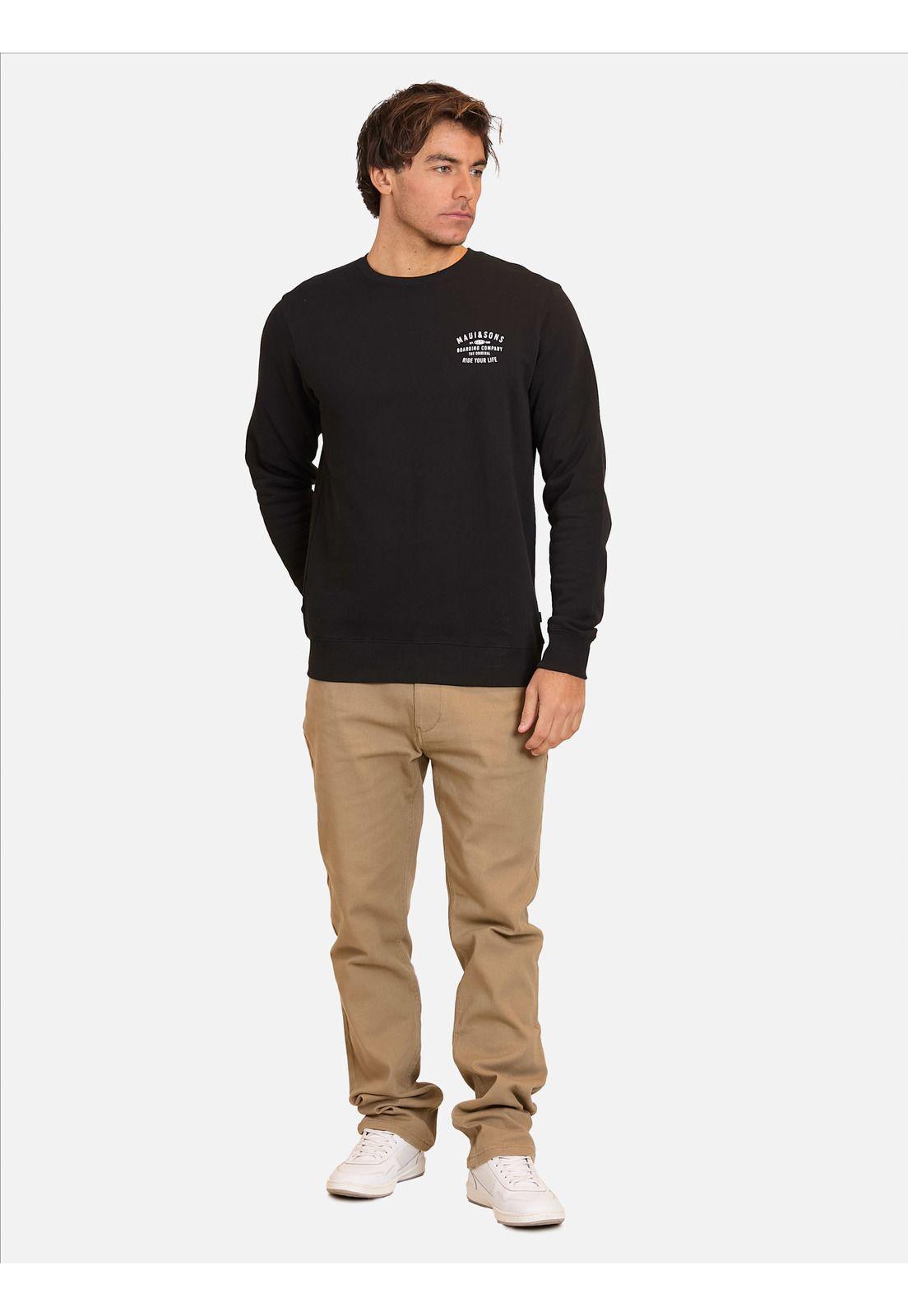 Poleron CR Luminous Negro Hombre Maui and Sons-2