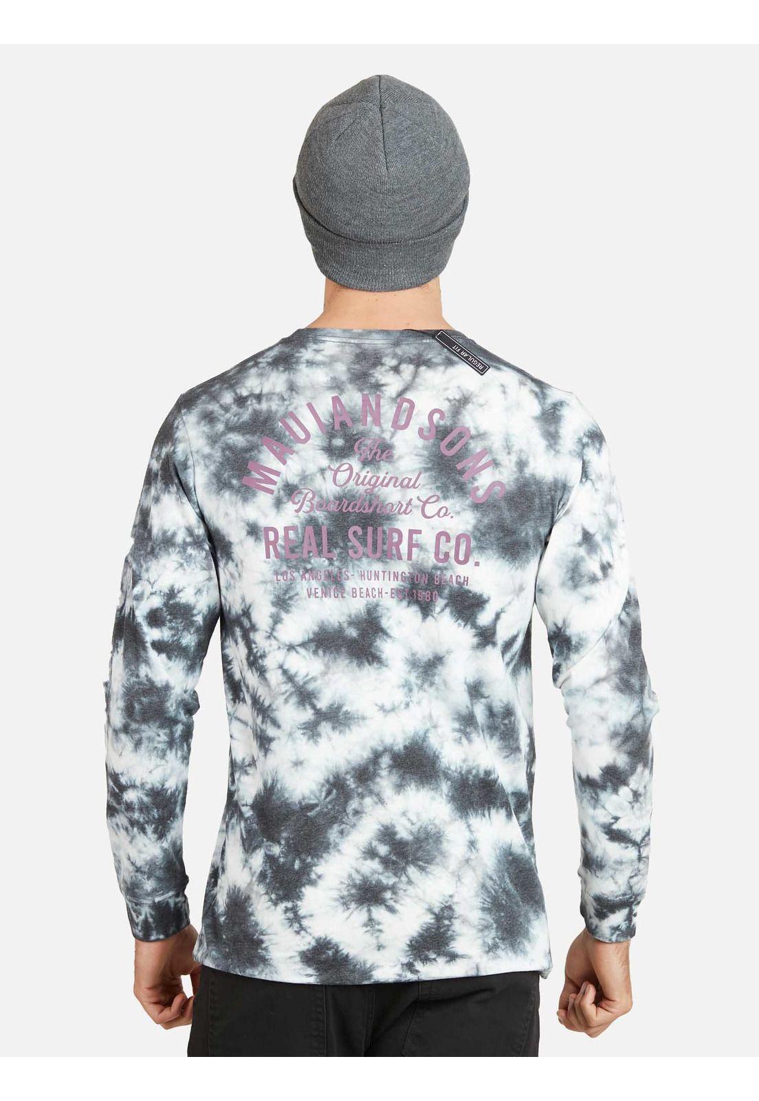 Polera REAL SURF CO. DESTROYED Hombre Multicolor Maui & Sons-1