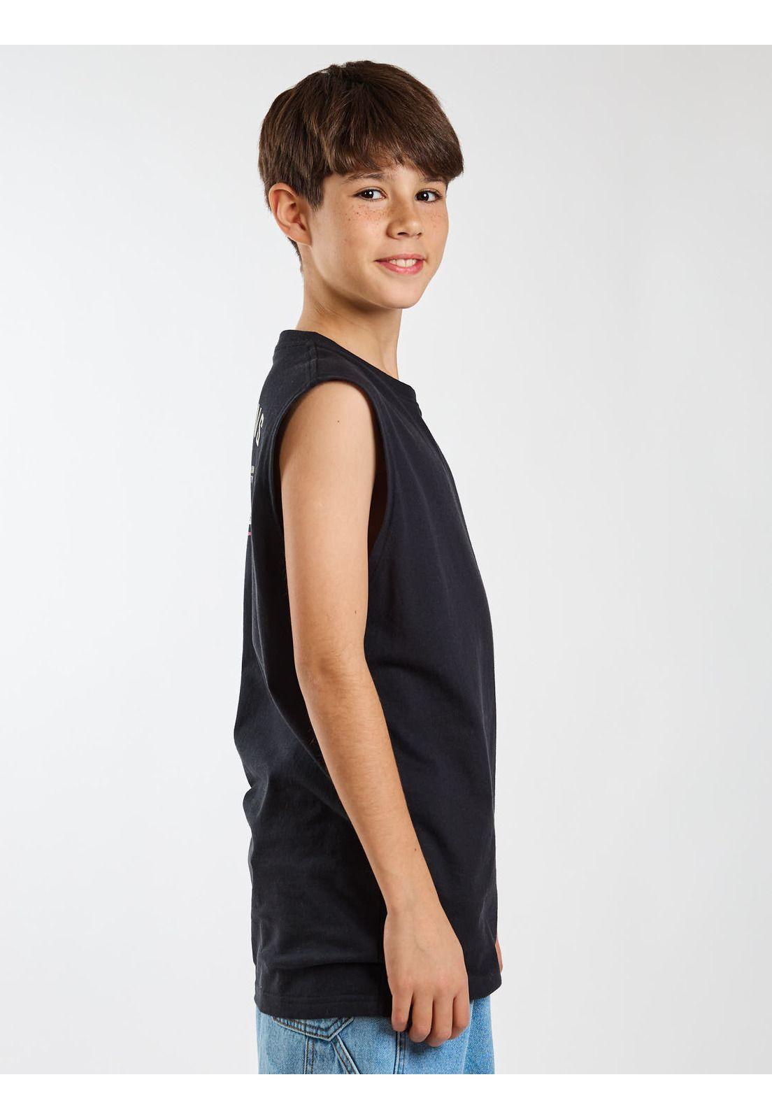 Polera SM Boardwalk Negro Infantil Maui and Sons-2