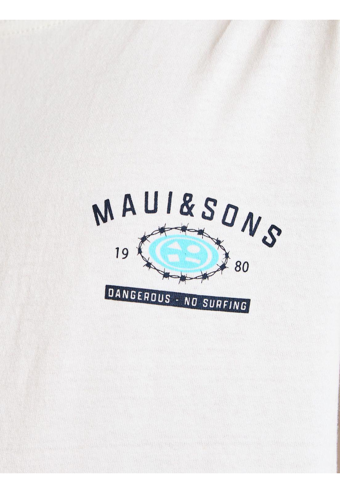 Polera MC Beach Blanco Infantil Maui and Sons-4