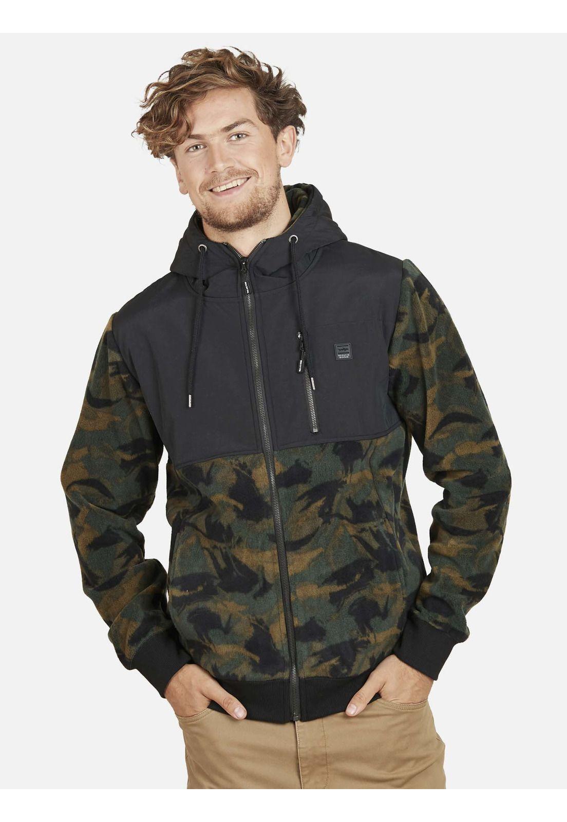 Poleron BRUSH STROKES Hombre Multicolor Maui and Sons-0