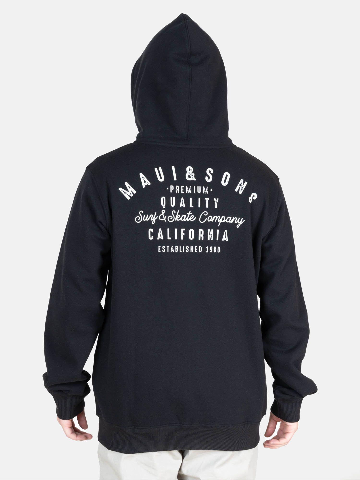 Poleron FZ Flow Negro Hombre Maui And Sons-2