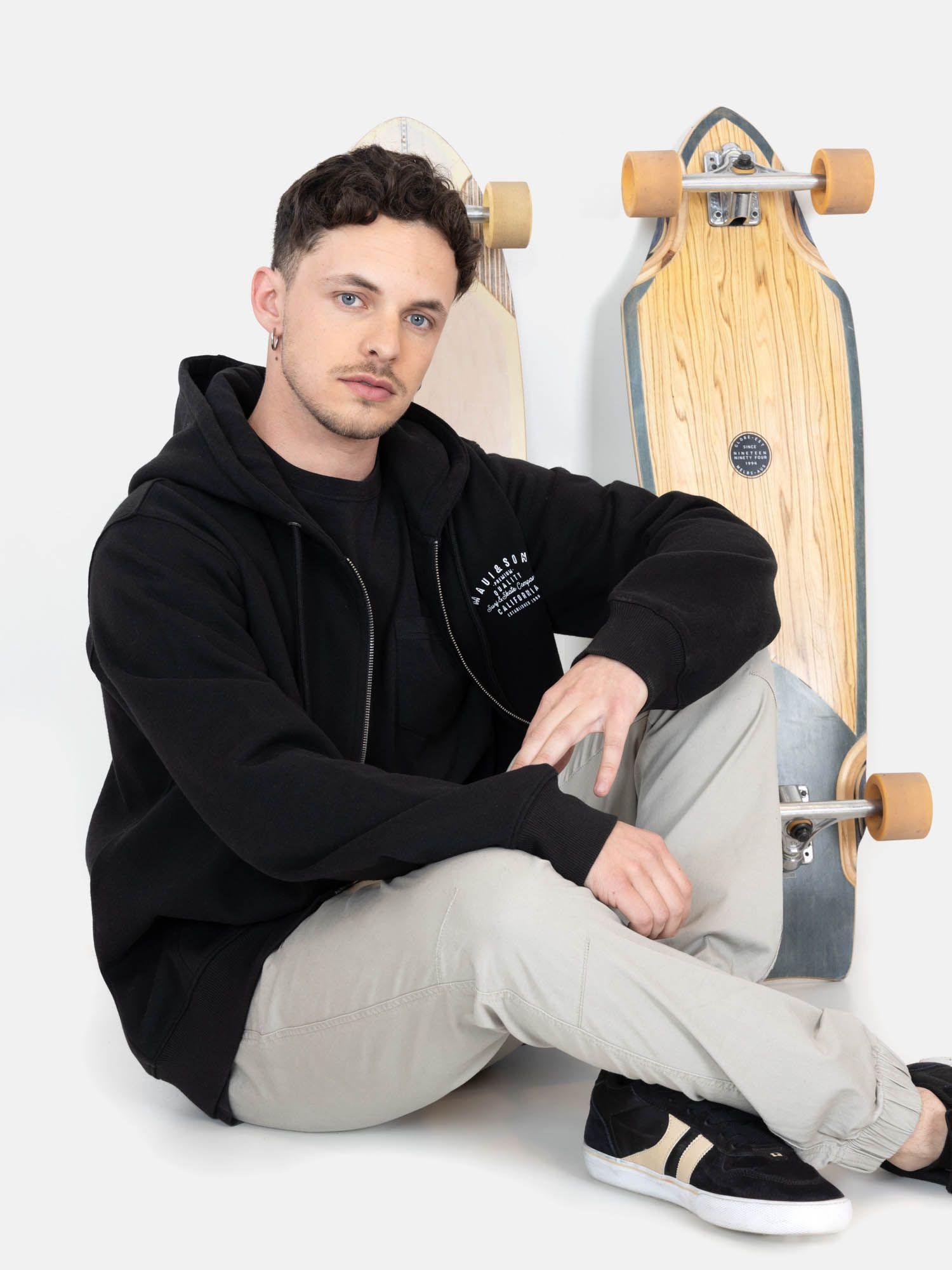 Poleron FZ Flow Negro Hombre Maui And Sons-3