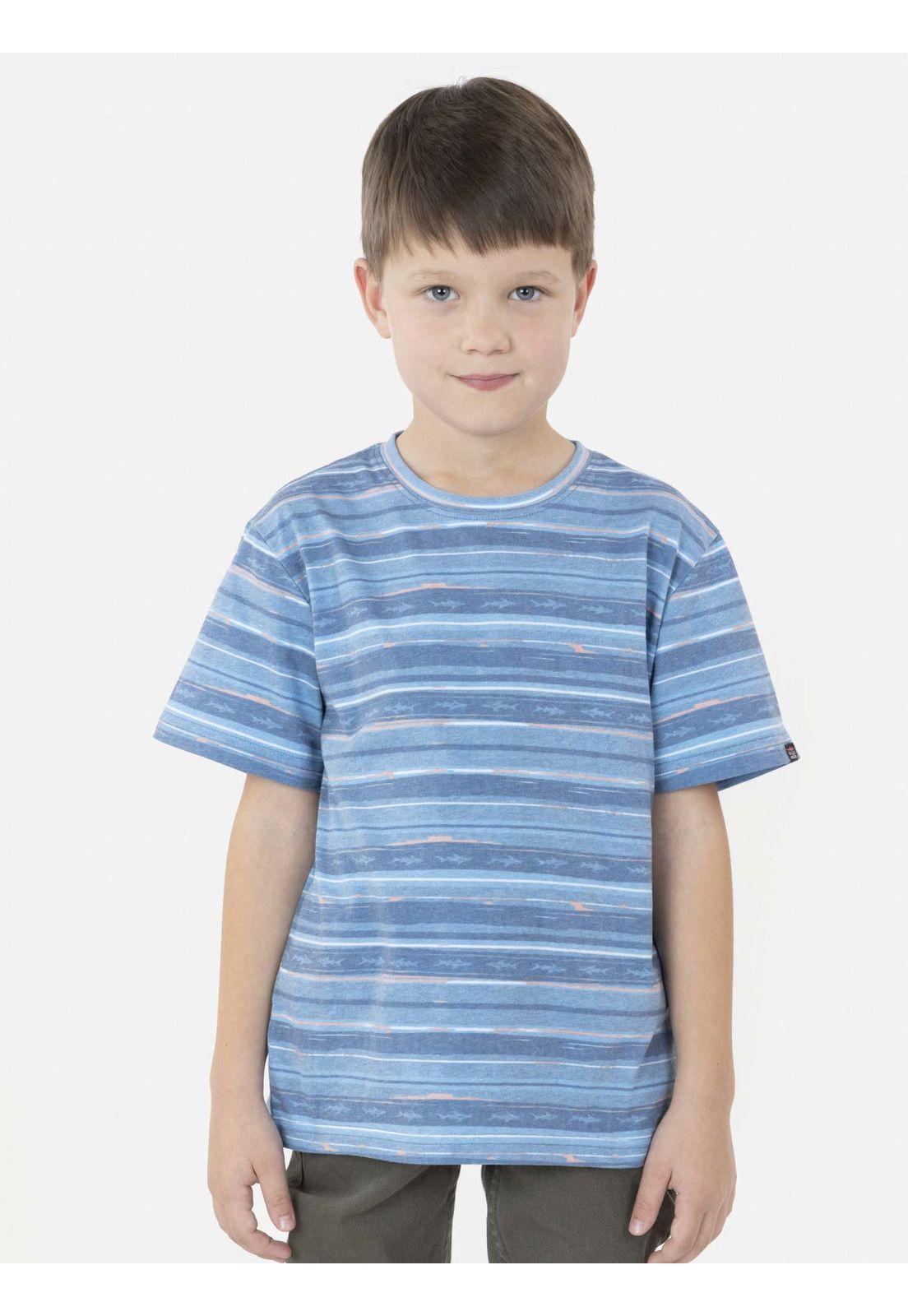 Polera SHARK DESTROY Niño Multicolor Maui and Sons-0