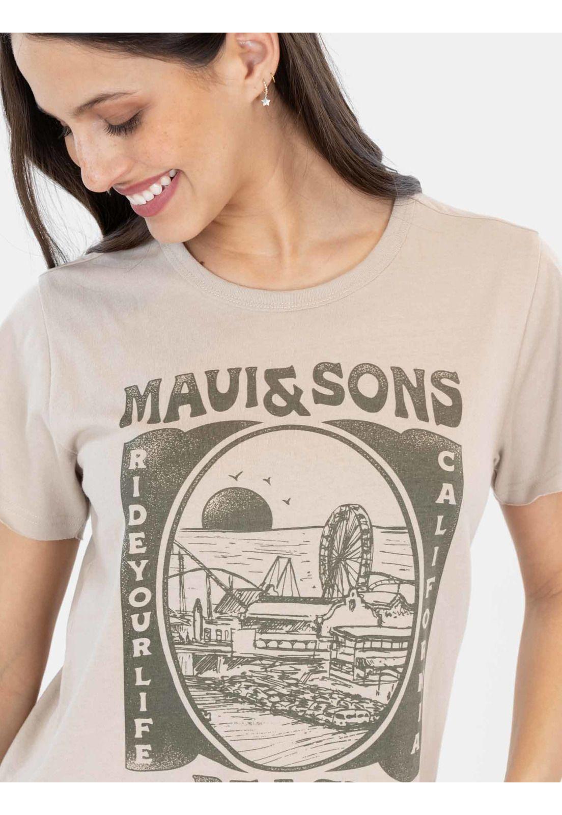 Polera MC Beverly Café Mujer Maui And Sons-3