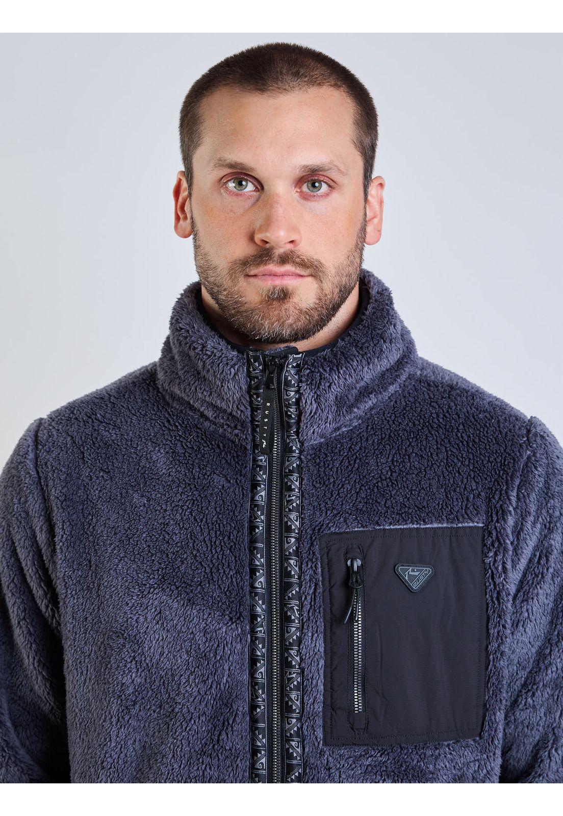 Poleron Chiporro Iron Wave Gris Hombre Rusty-3