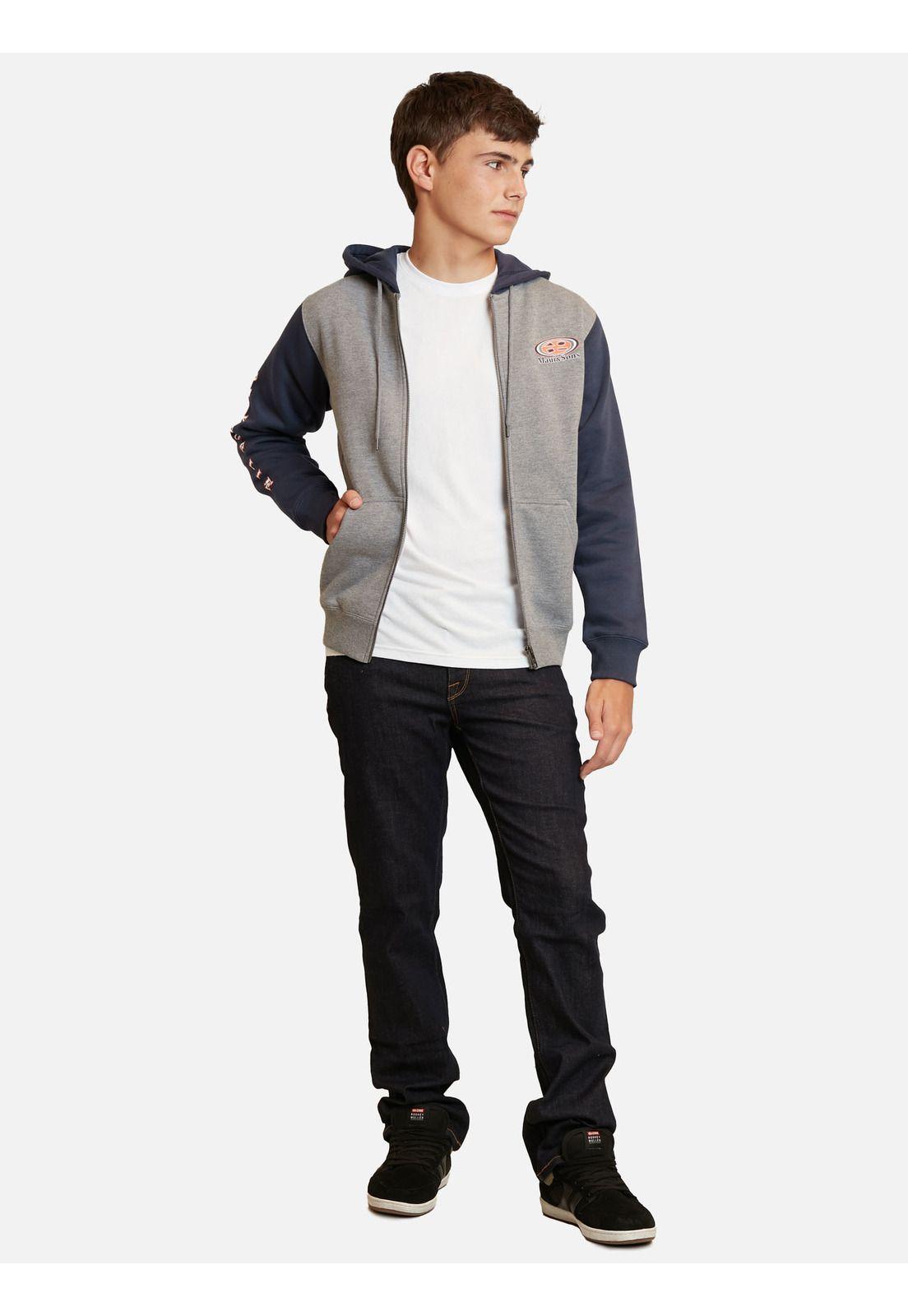 Poleron Pull Over Maui Classic Gris Infantil Maui And Sons-3