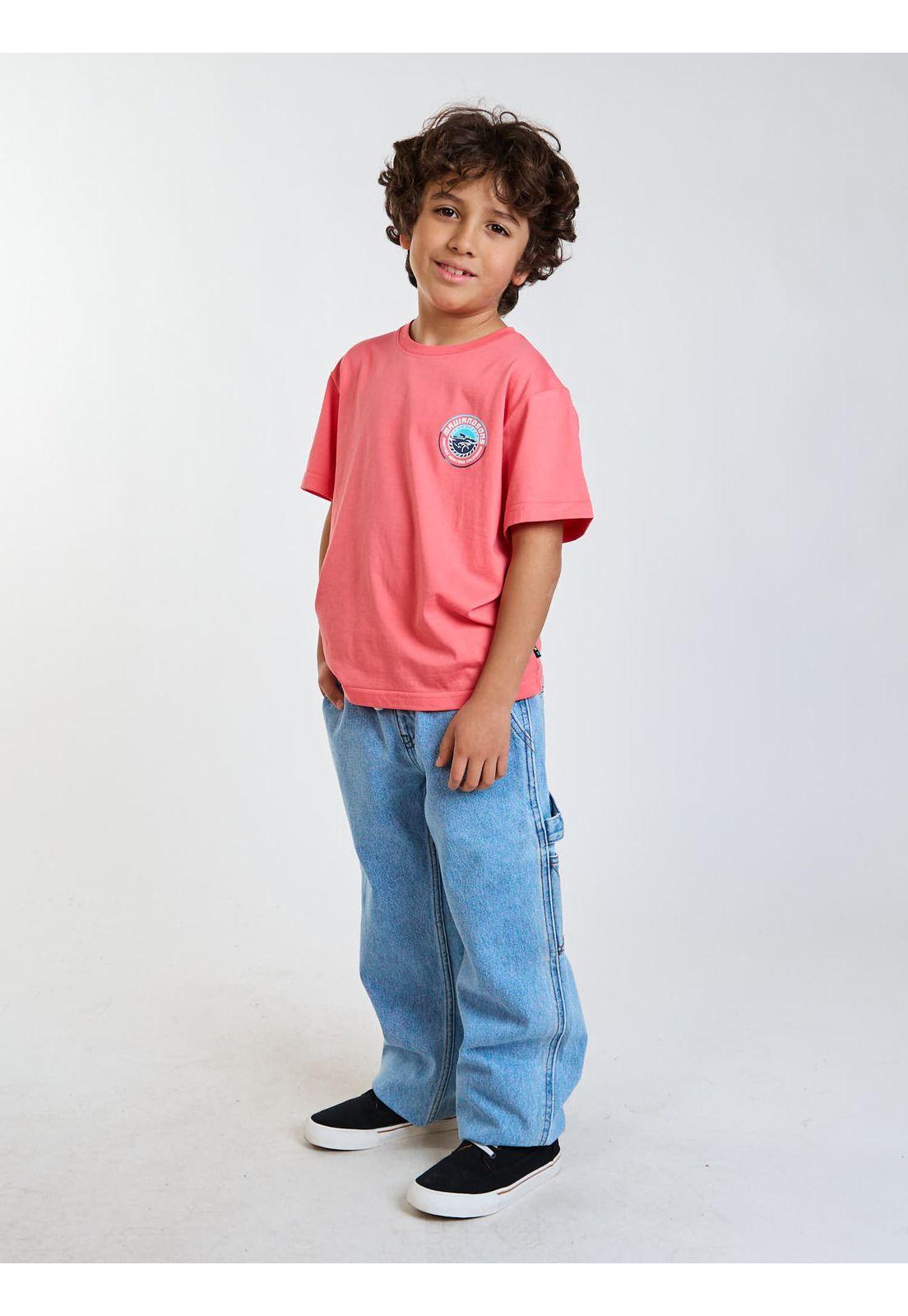 Polera MC Shild Rosado Infantil Maui and Sons-6