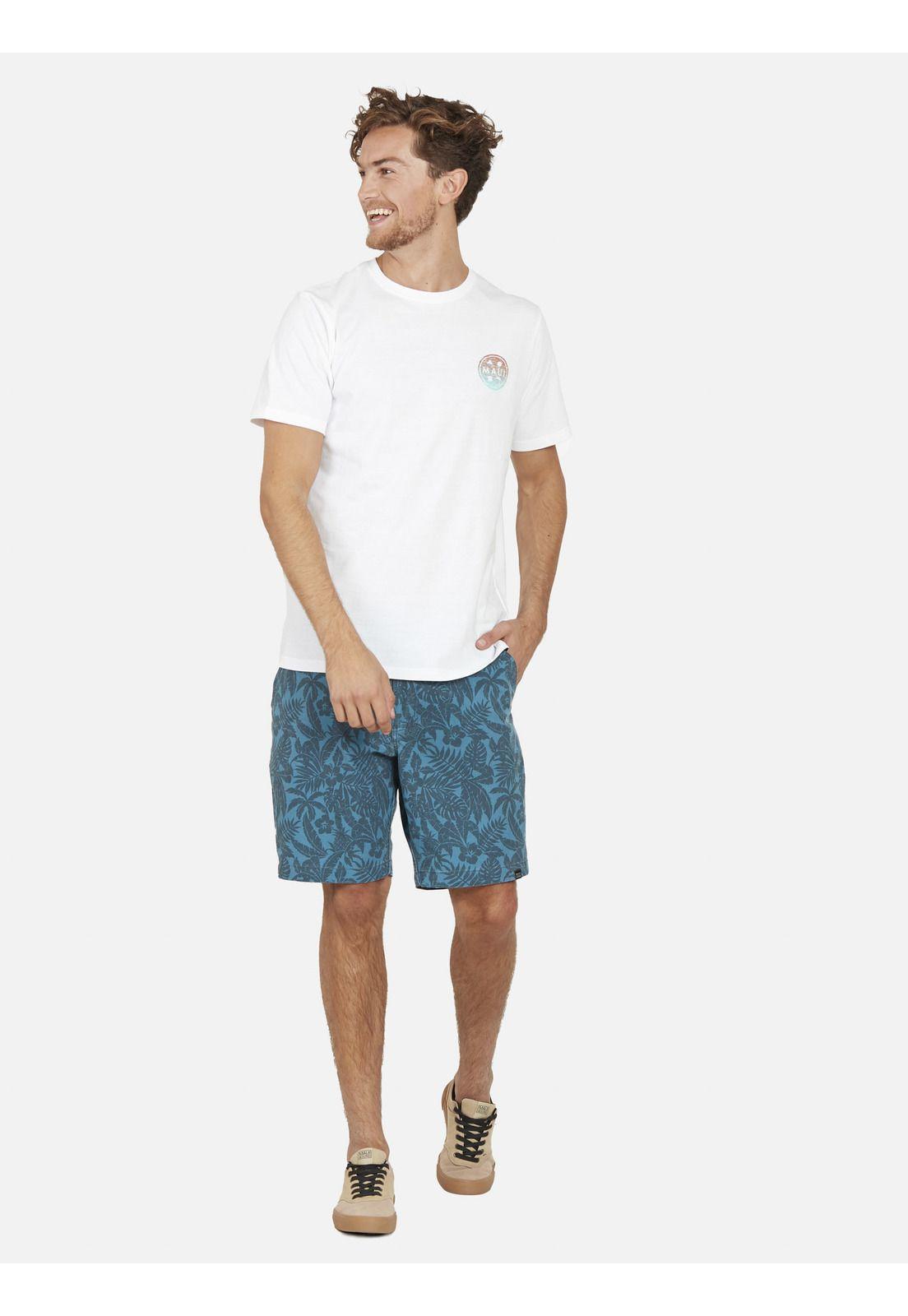 Polera DESTROYED COOKIE Hombre Blanco Maui and Sons-3