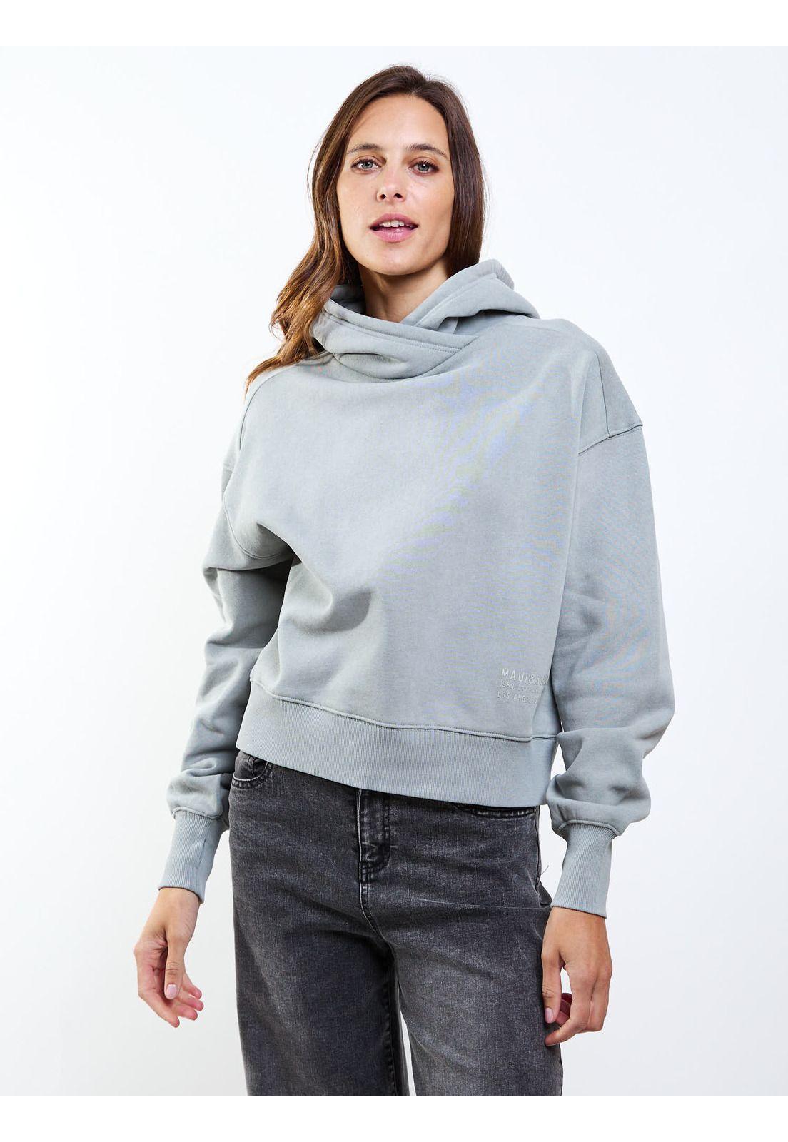 Poleron Canguro Sri Lanka Verde Mujer Maui And Sons-0